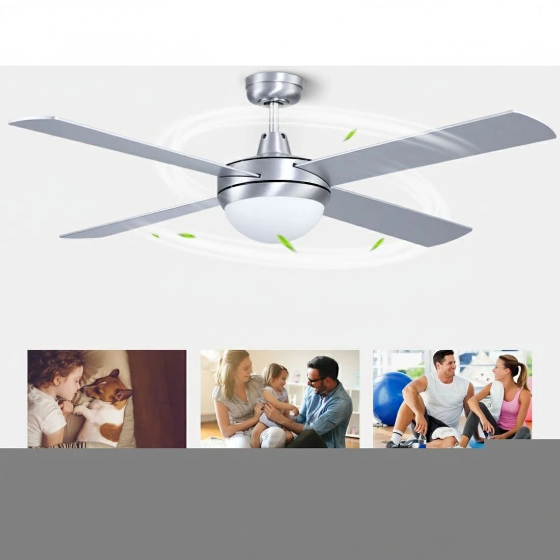 4 Devanti 52'' Ceiling Fan DC Motor w/Light w/Remote - - Multi, 4 of 7