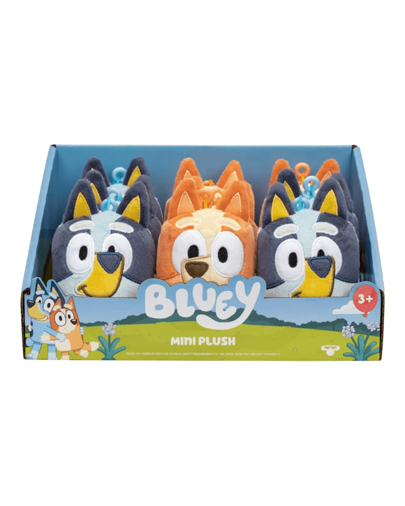 Bluey Mini Plush Bag Tag - Assorted
