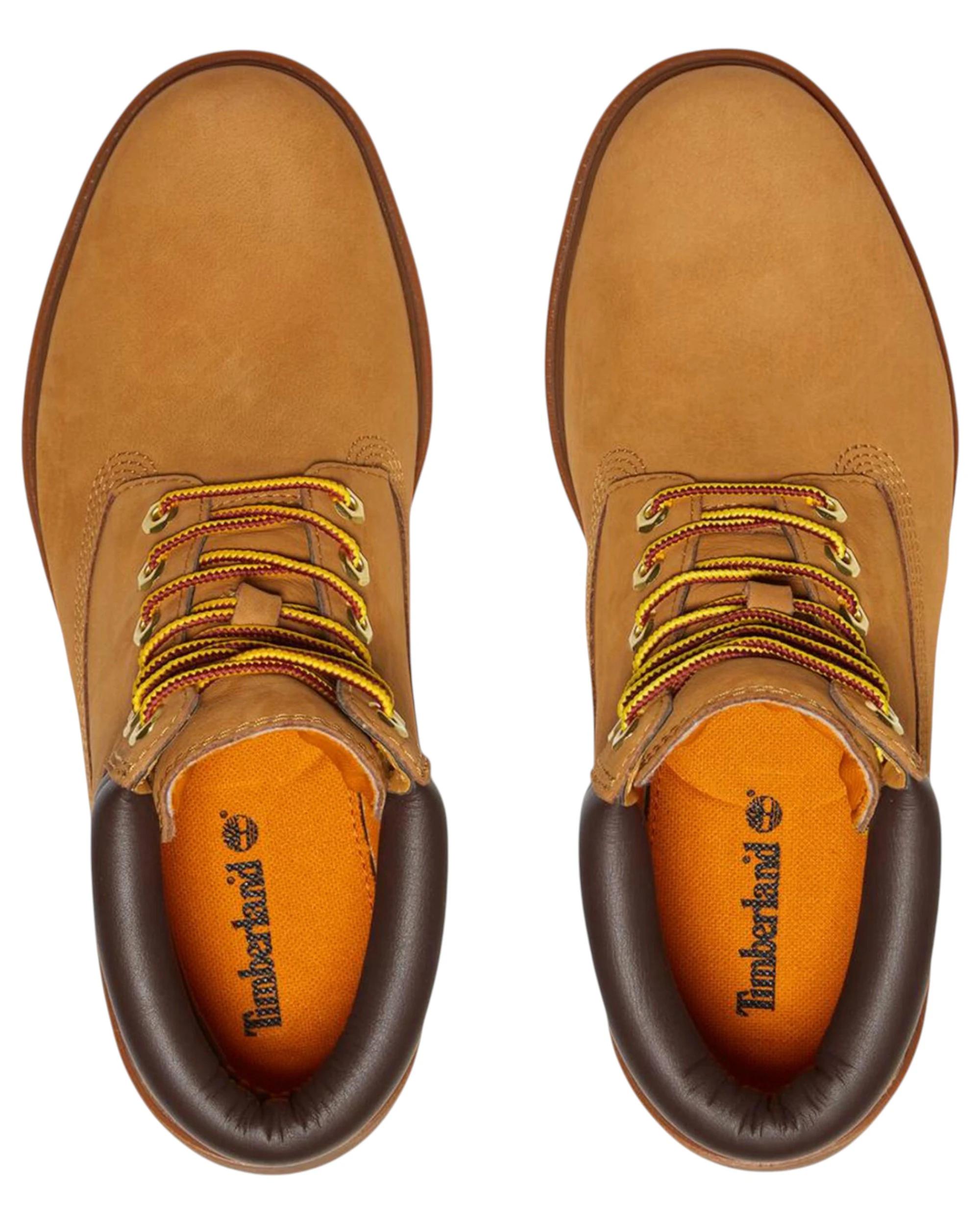 4 Timberland Mens 6-Inch Premium Waterproof Nubuck Wide Boot WHEAT, 4 of 6