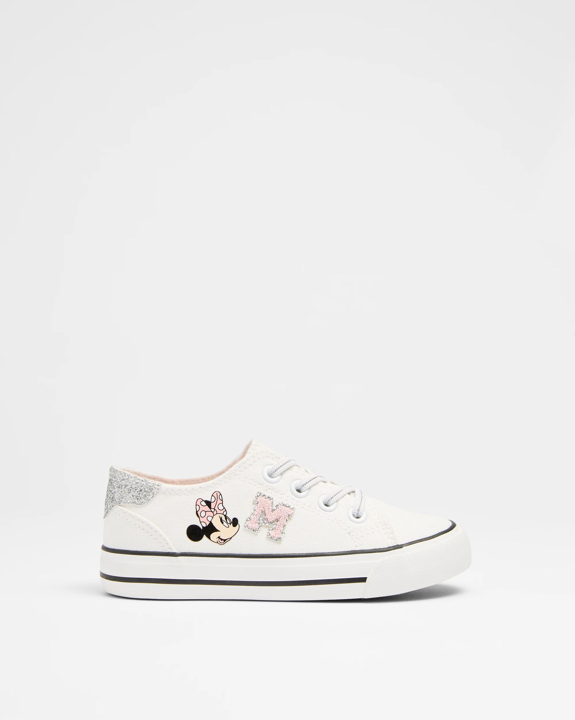 1 Girls Junior Disney Minnie Mouse Sneaker WHITE, 1 of 3