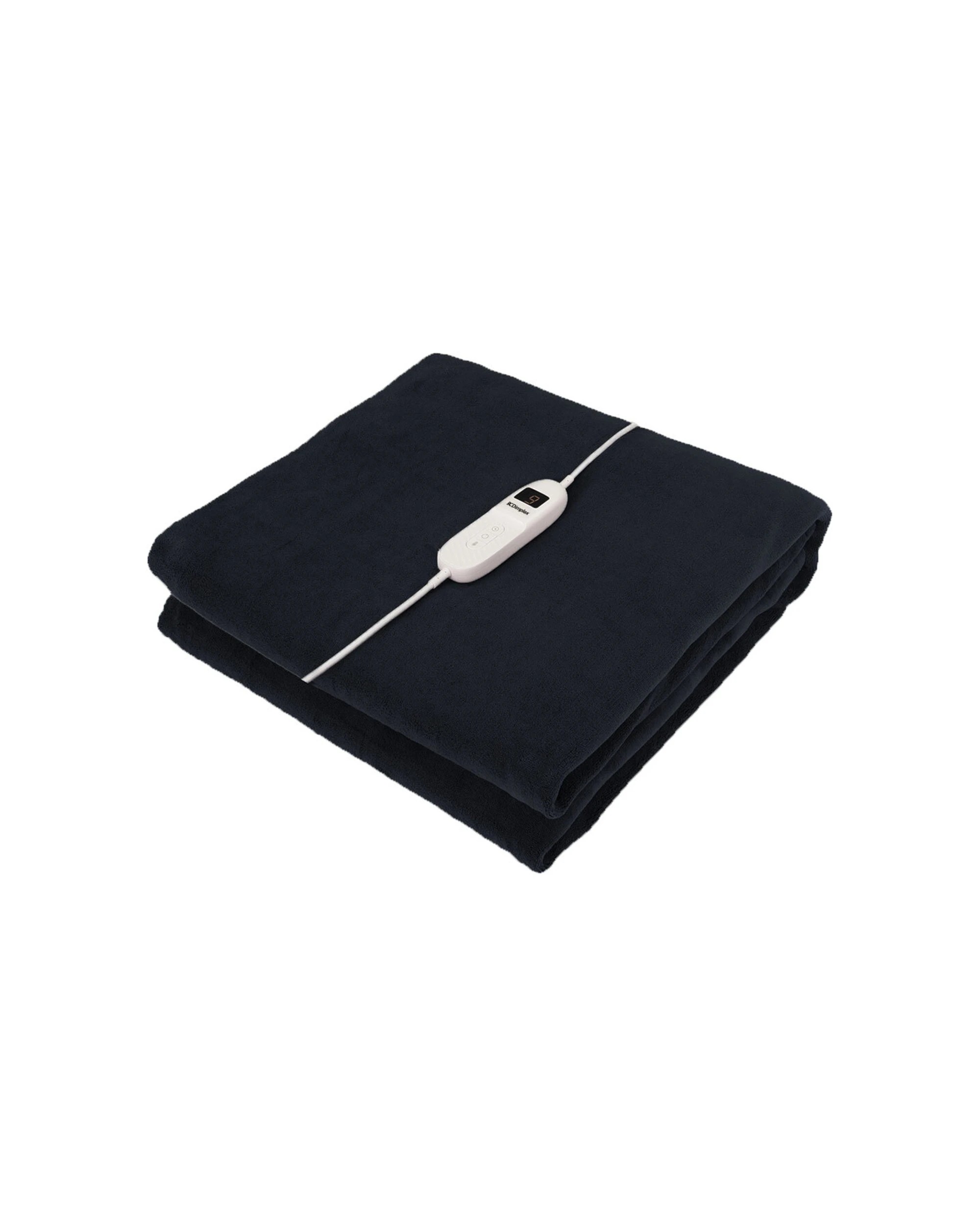 1 Dimplex Micro-Fleece Heated Throw Blanket With Detachable Controller - Charcoal, 1 of 3