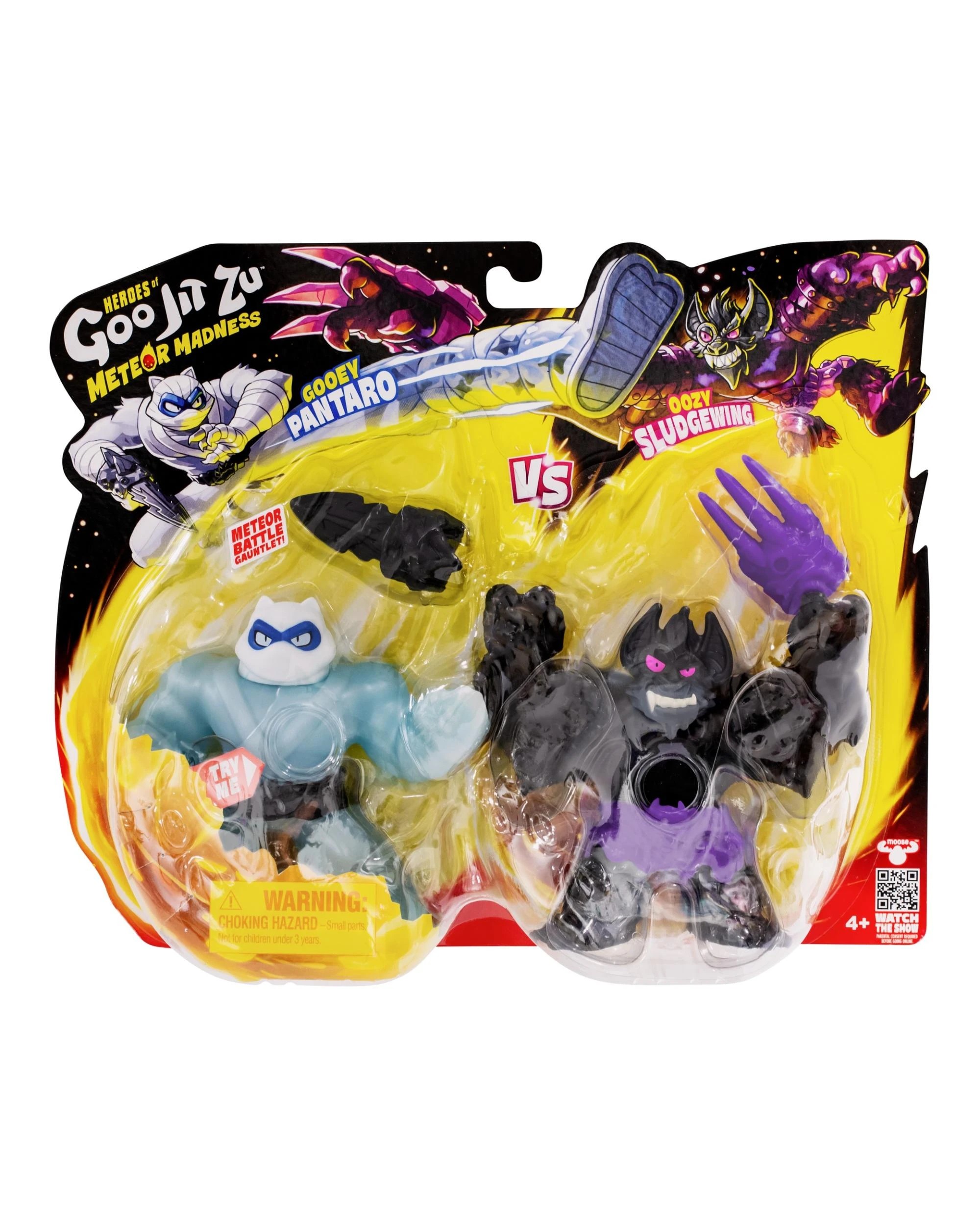1 Heroes of Goo-Jit-Zu Series 13 Meteor Madness Pantaro vs Sludgewing Versus Pack, 1 of 7