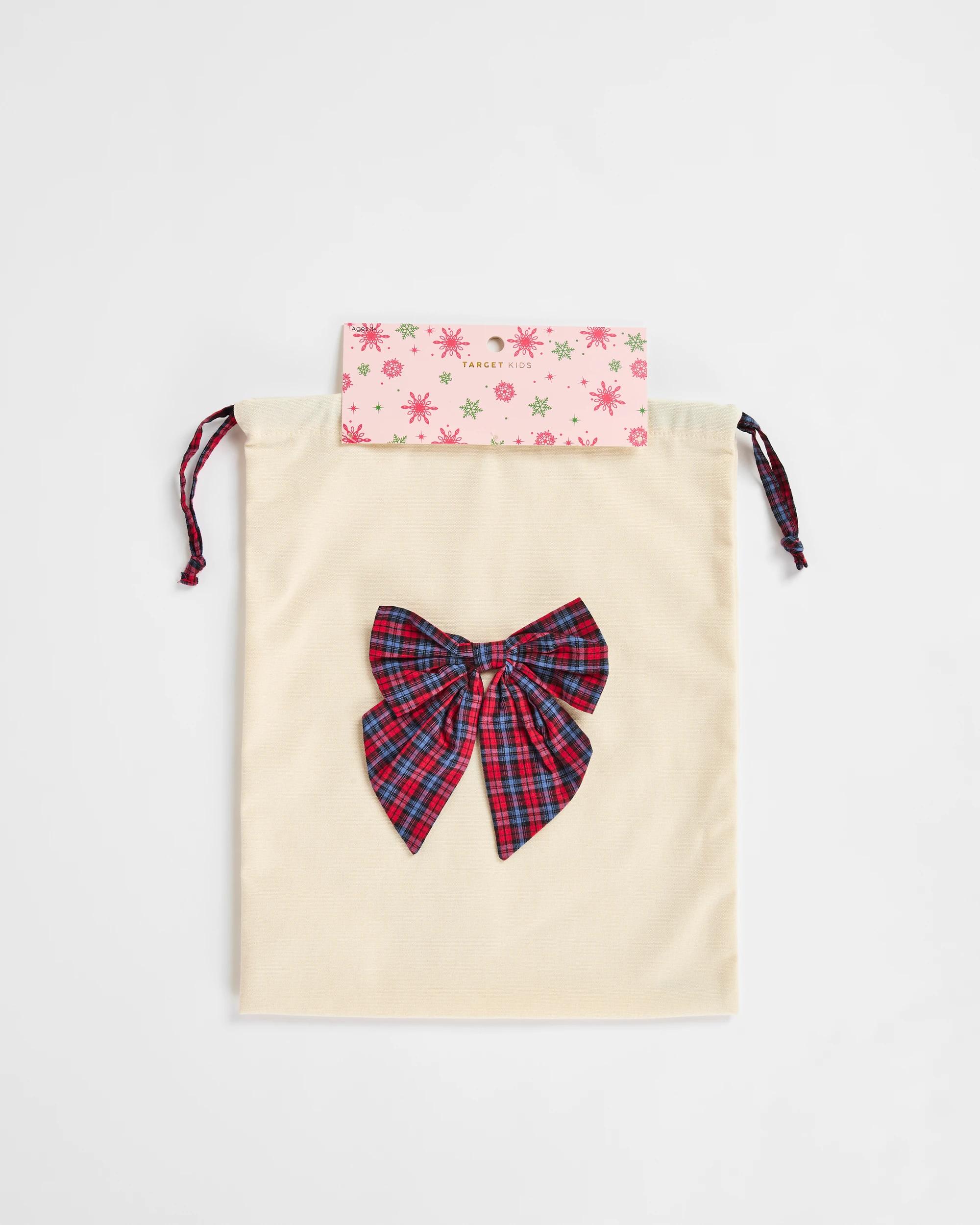 3 Target Kids Christmas Tarten Bow Bag RED, 3 of 3
