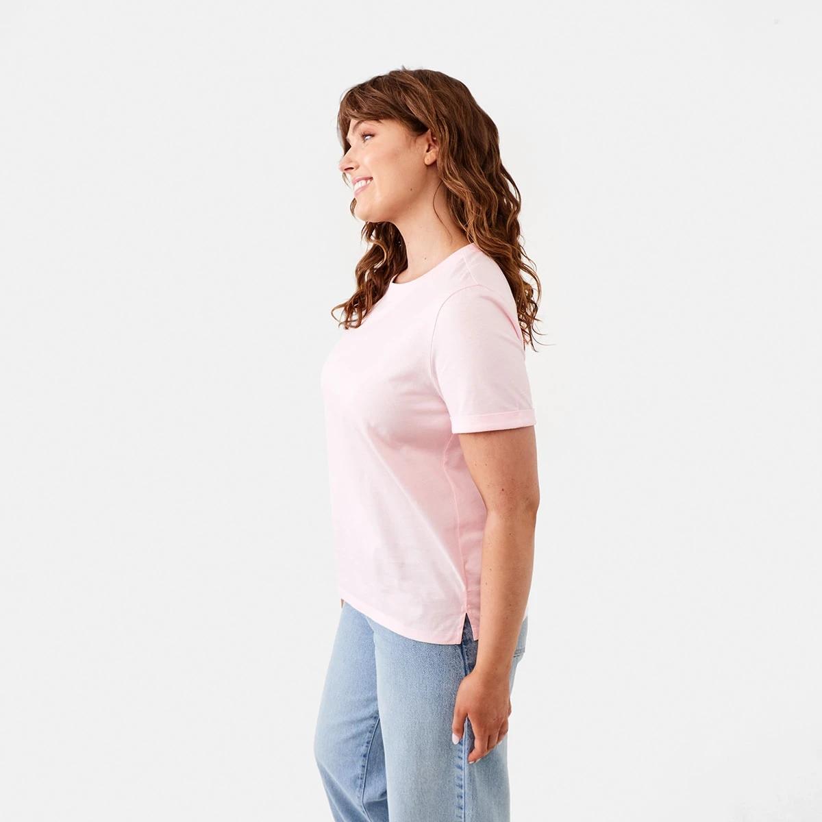 2 Short Sleeve Australian Cotton T-shirt Blsin Pink, 2 of 6