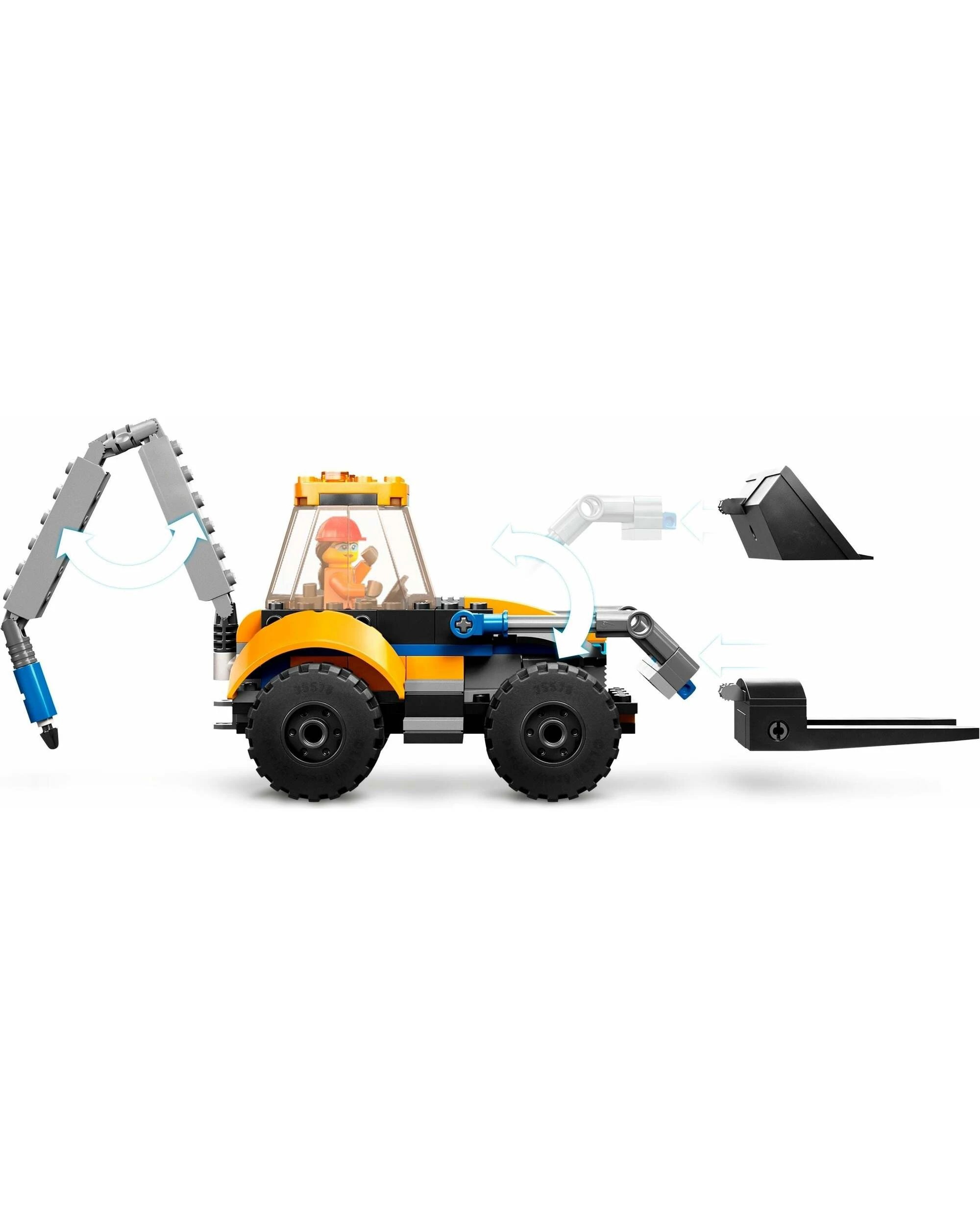 5 LEGO City Series 60385 Construction Digger, 5 of 5
