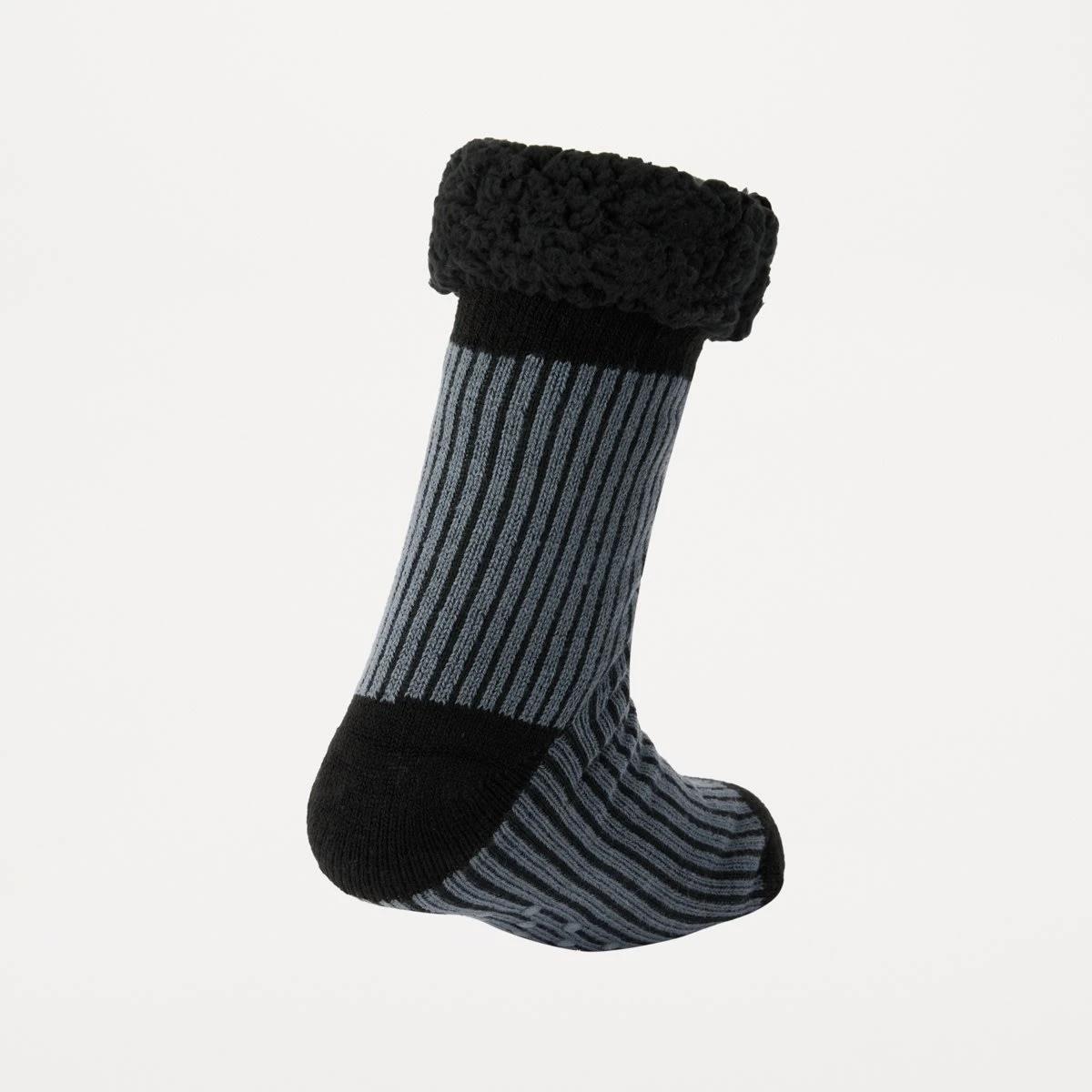 2 Sherpa Lined Home Socks Ombrerib, 2 of 3