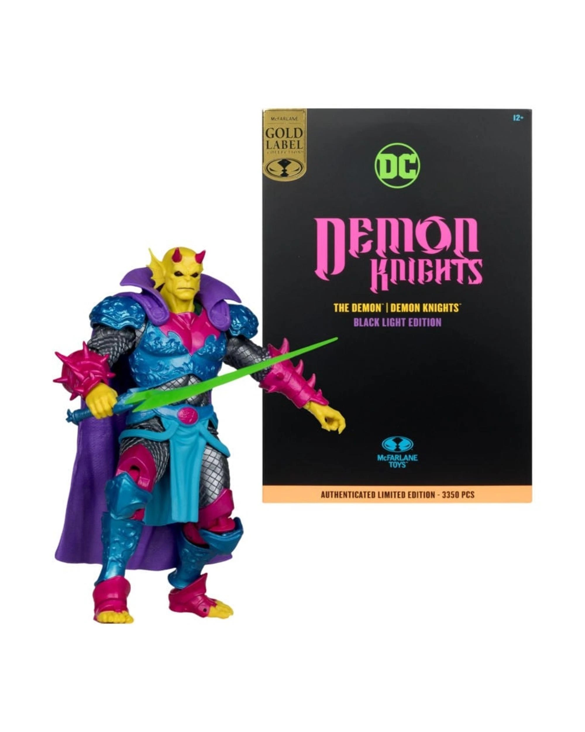 1 DC Multiverse Demon Knights The Demon Black Light Edition Gold Label 7 inch Action Figure, 1 of 9