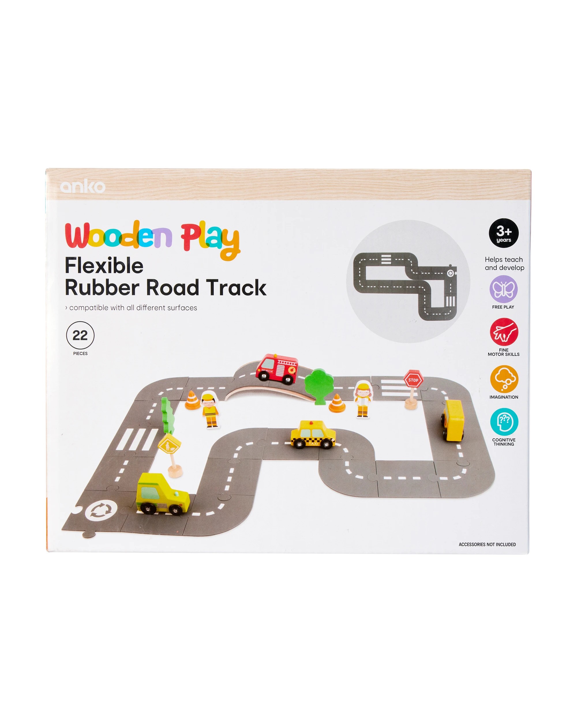 6 22 Piece Flexible Road Track, 6 of 7