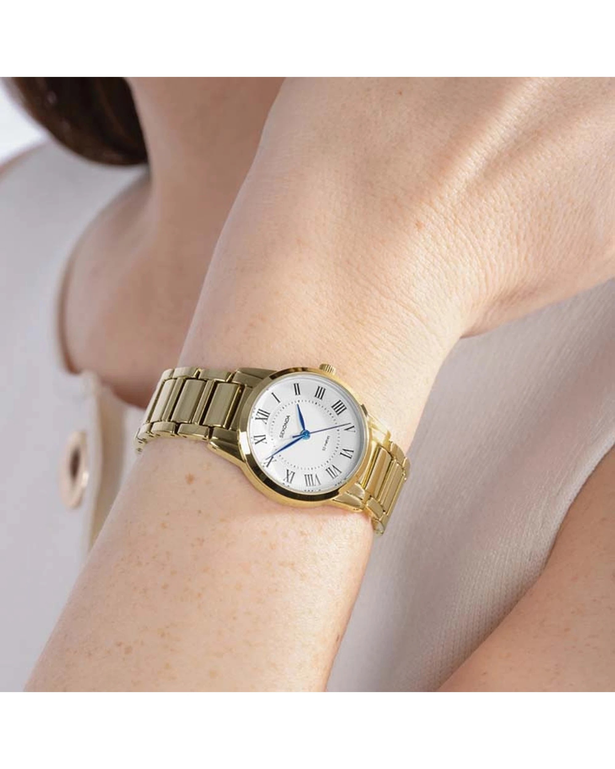 2 Sekonda Women's Beaumont Watch Gold Metal Bracelet 28mm Case 50m Water Resistant, 2 of 2