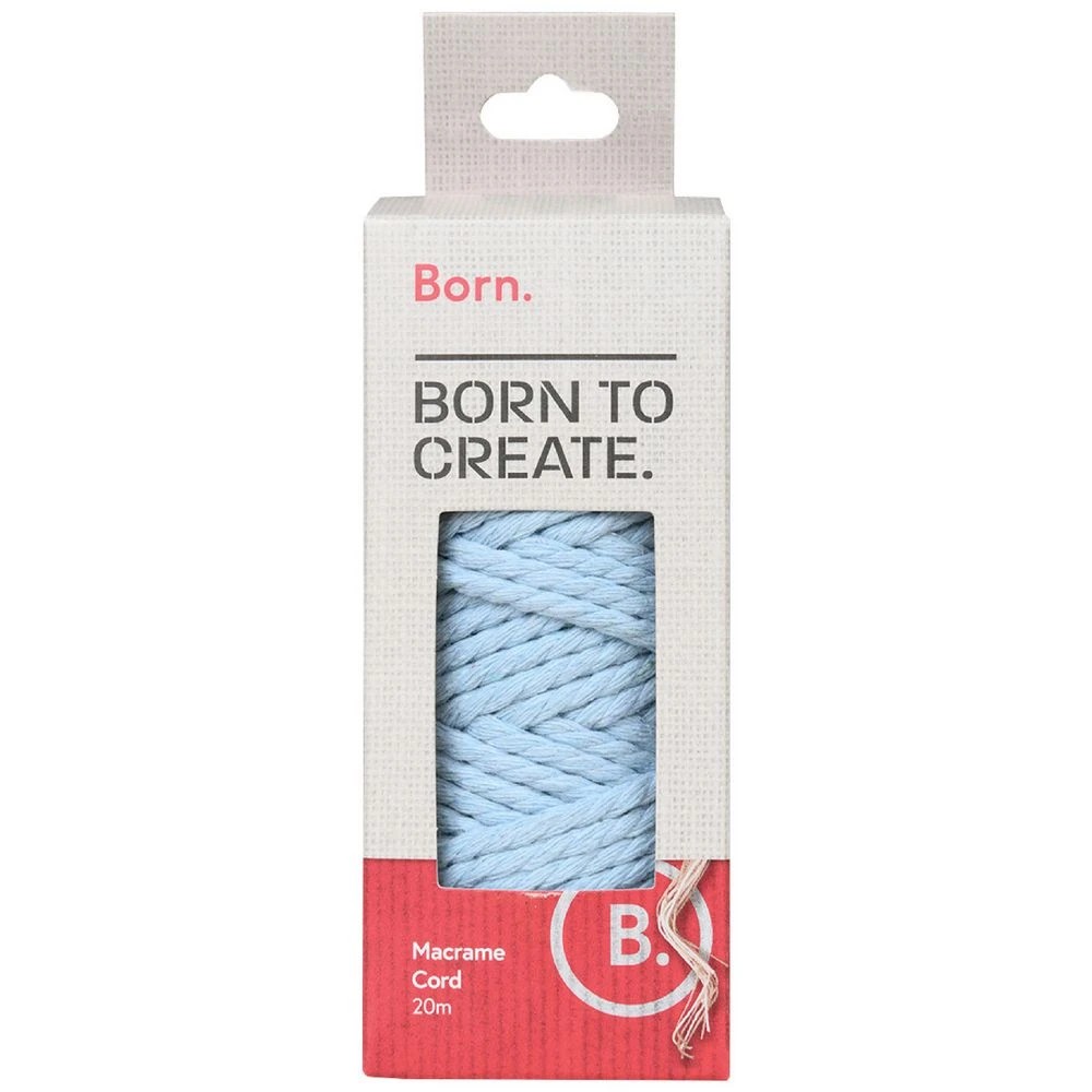 1 Born Macrame Cord Pale Blue, 1 of 3