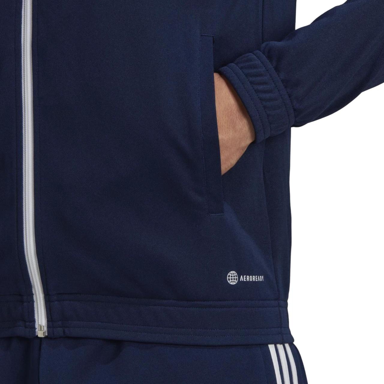 4 Adidas Mens Entrada 22 Track Top Navy/White Football Jacket NAVY, 4 of 6