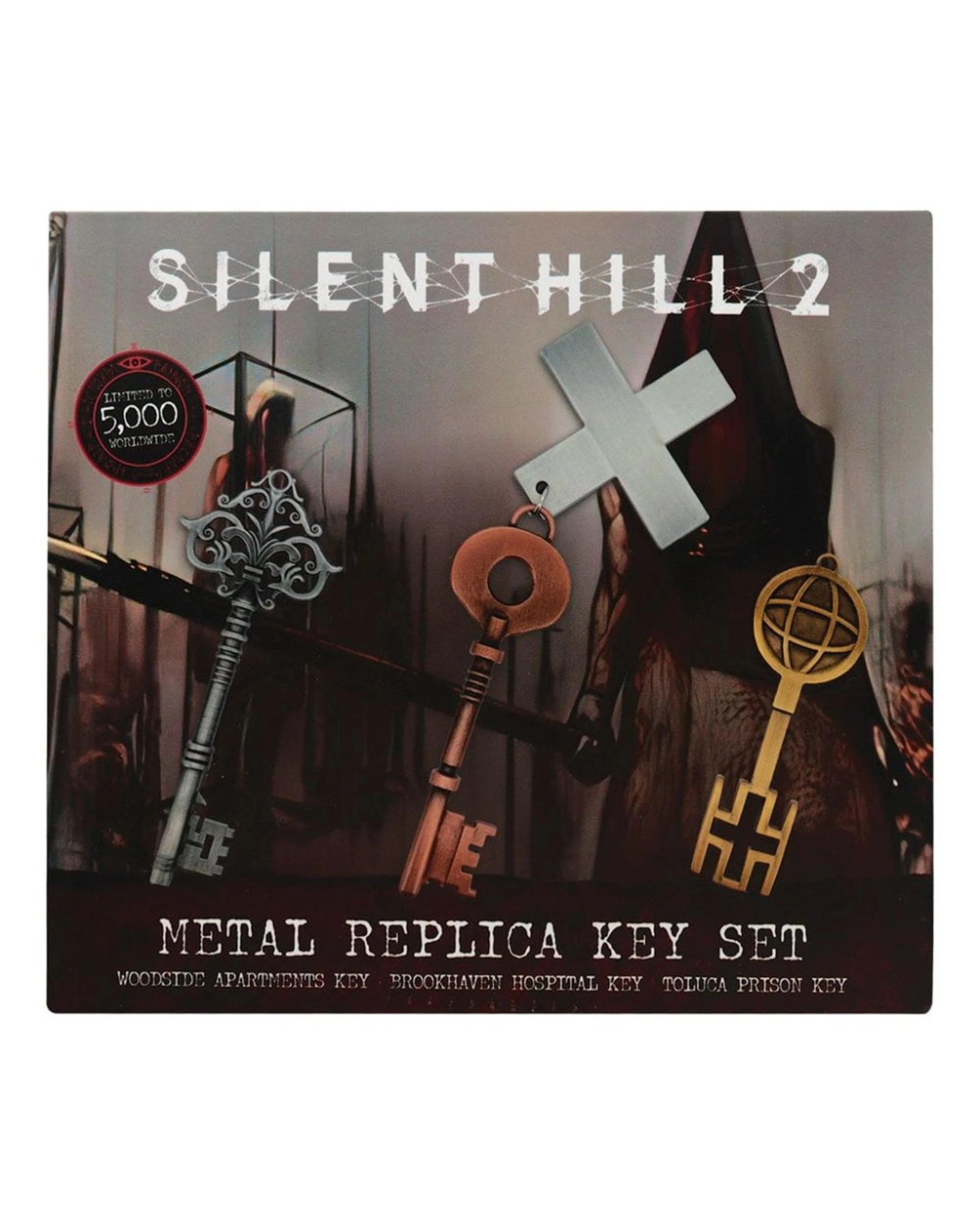 1 Fanattik Silent Hill 2 Set of Metal Keys Replicas, 1 of 10