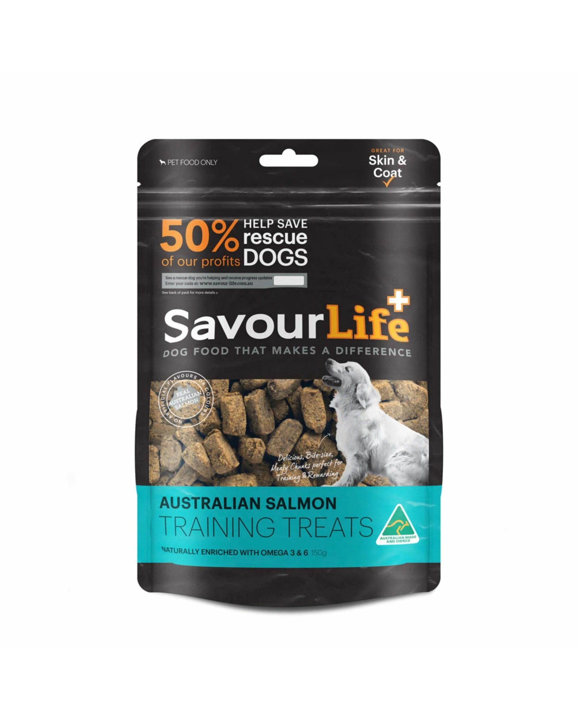 1 Savourlife Australian Salmon Training Treats 150g, 1 of 2