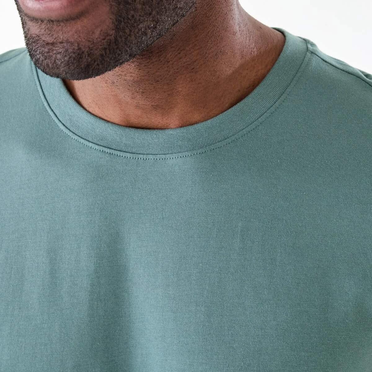 5 Australian Grown Cotton Longline T-shirt STORMY, 5 of 6