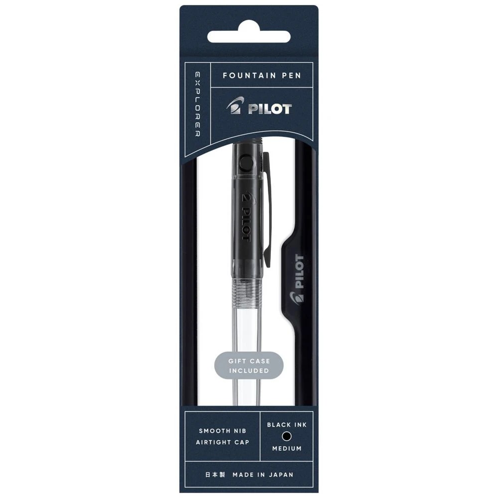 1 PILOT Explorer Fountain Pen Medium Clear, 1 of 6