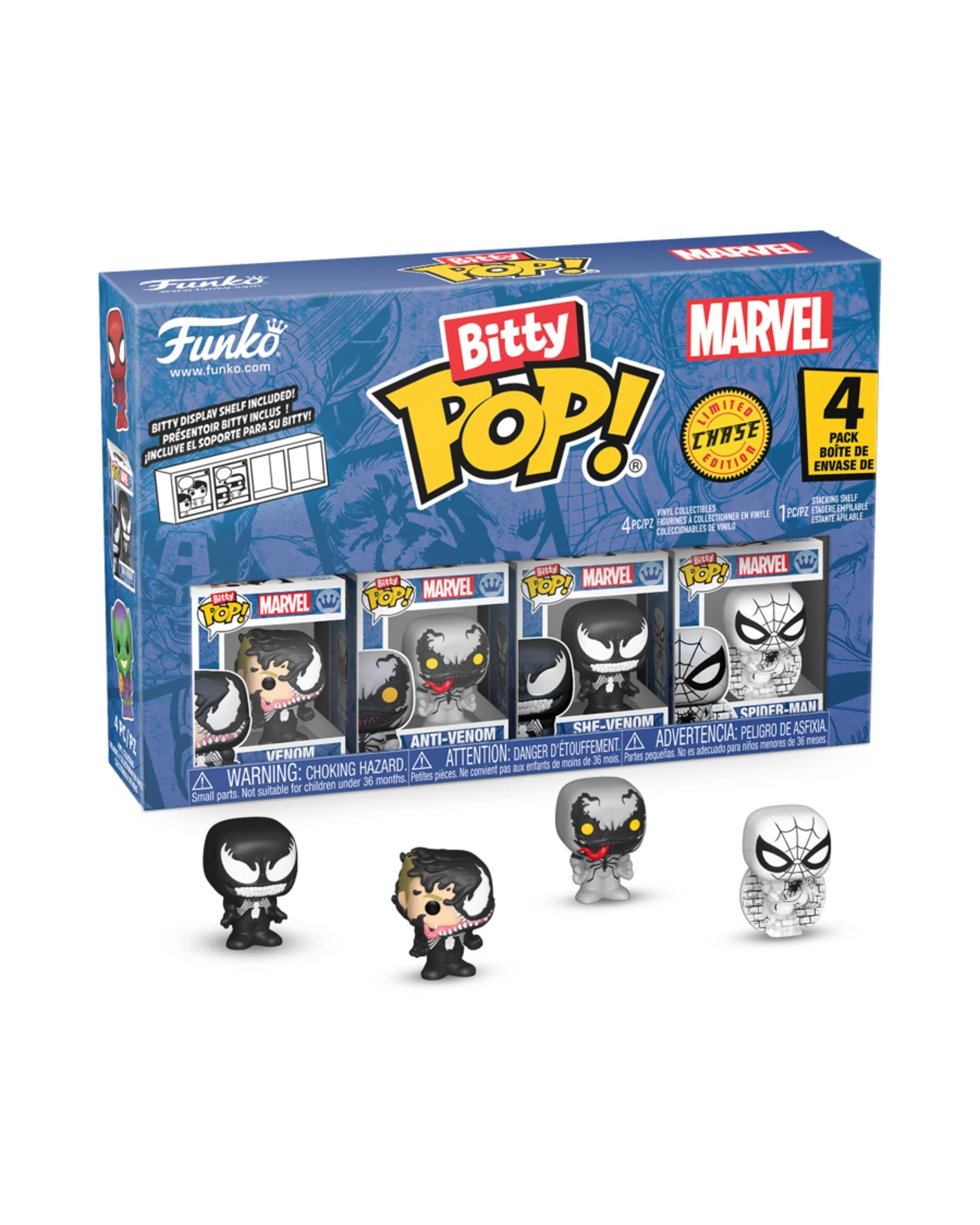 1 Spider-Man Venom Bitty 4 Pack Funko POP! Vinyl, 1 of 5