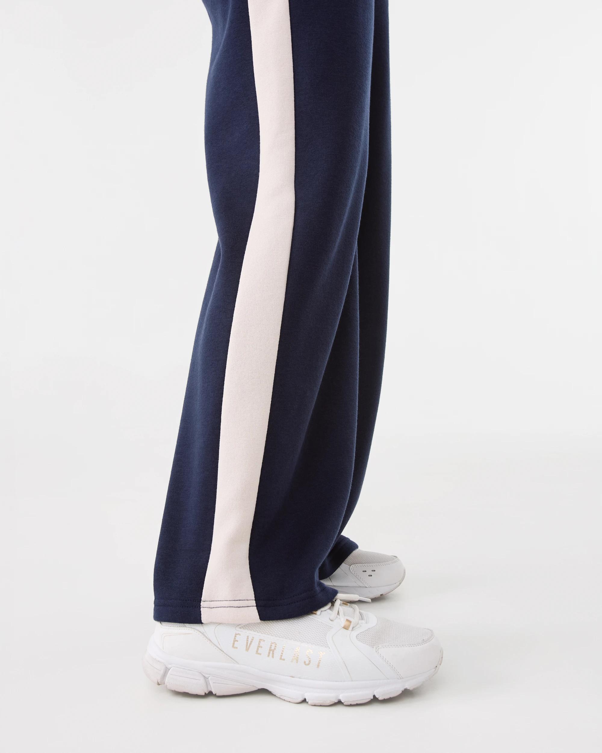 8 Everlast Womens Panel Wide Leg Trackpants Mood Indgo, 8 of 10