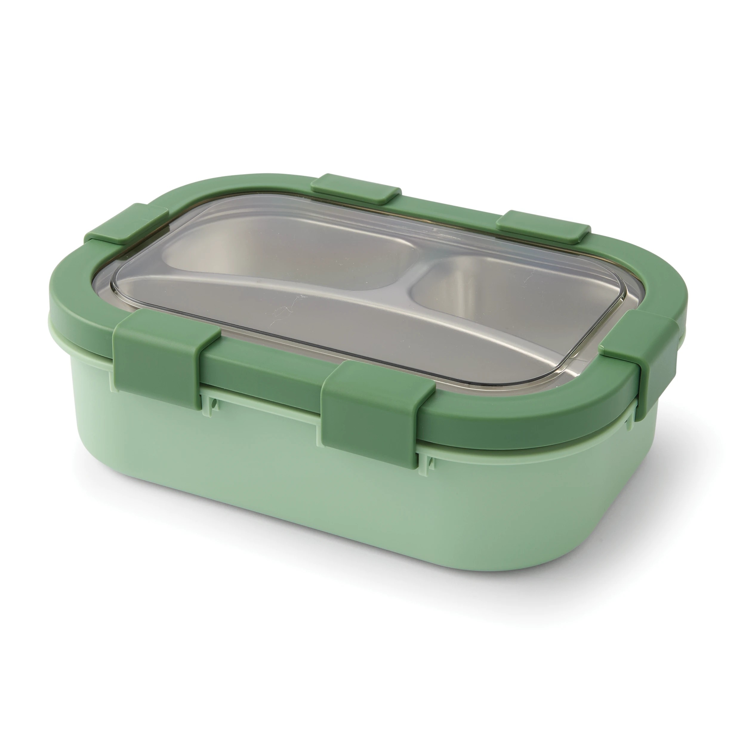 3 650ml Green Stainless Steel Lunch Box, 3 of 10