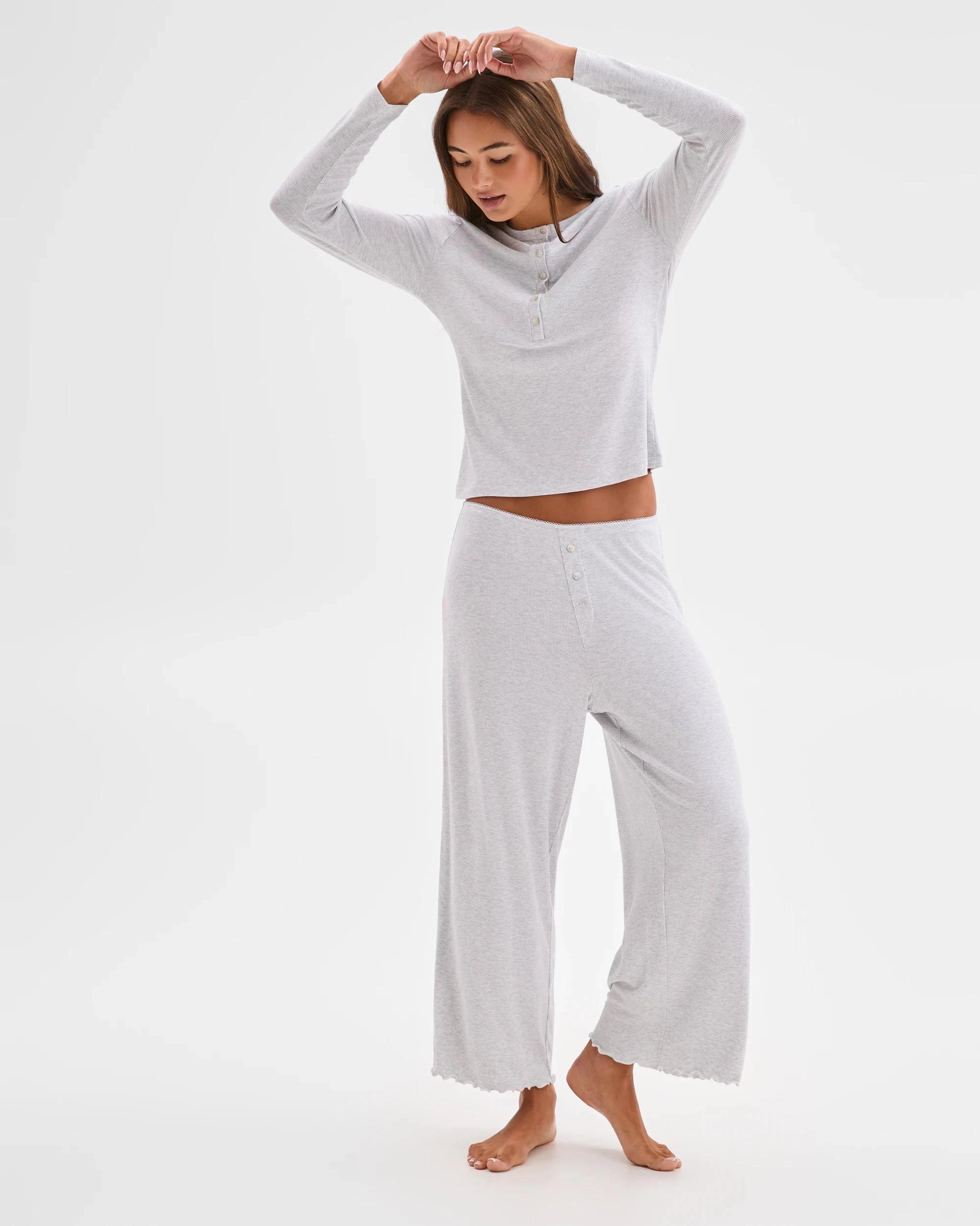 2 Lily Loves Modal Rib Sleep Pants GREY, 2 of 6