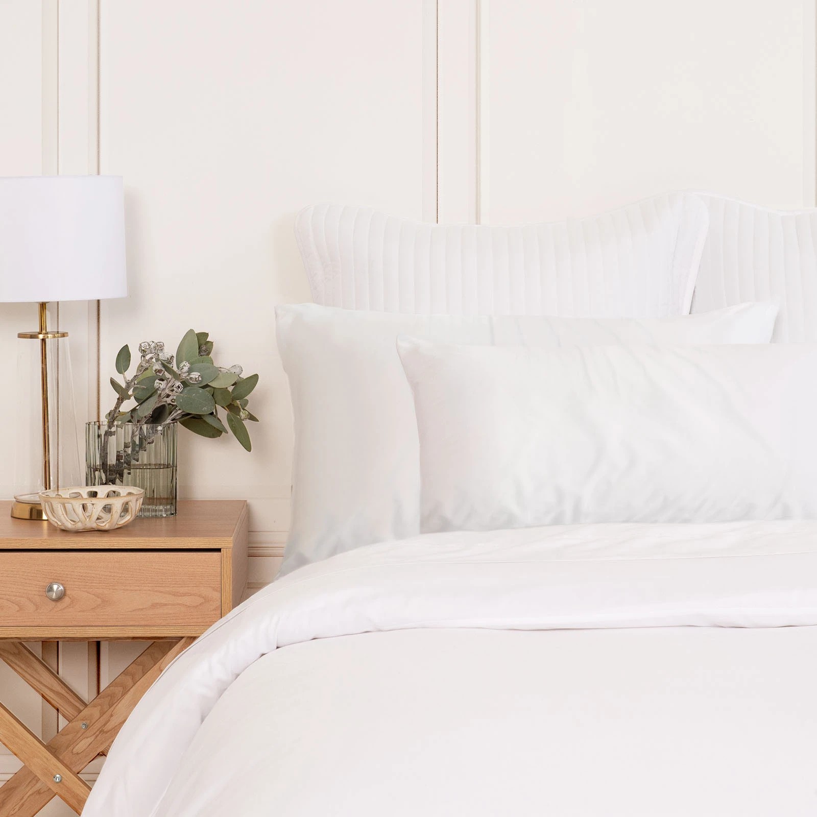 3 Royal Comfort Mulberry Soft Silk Luxurious Hypoallergenic Pillowcase Twin Pack - White, 3 of 10