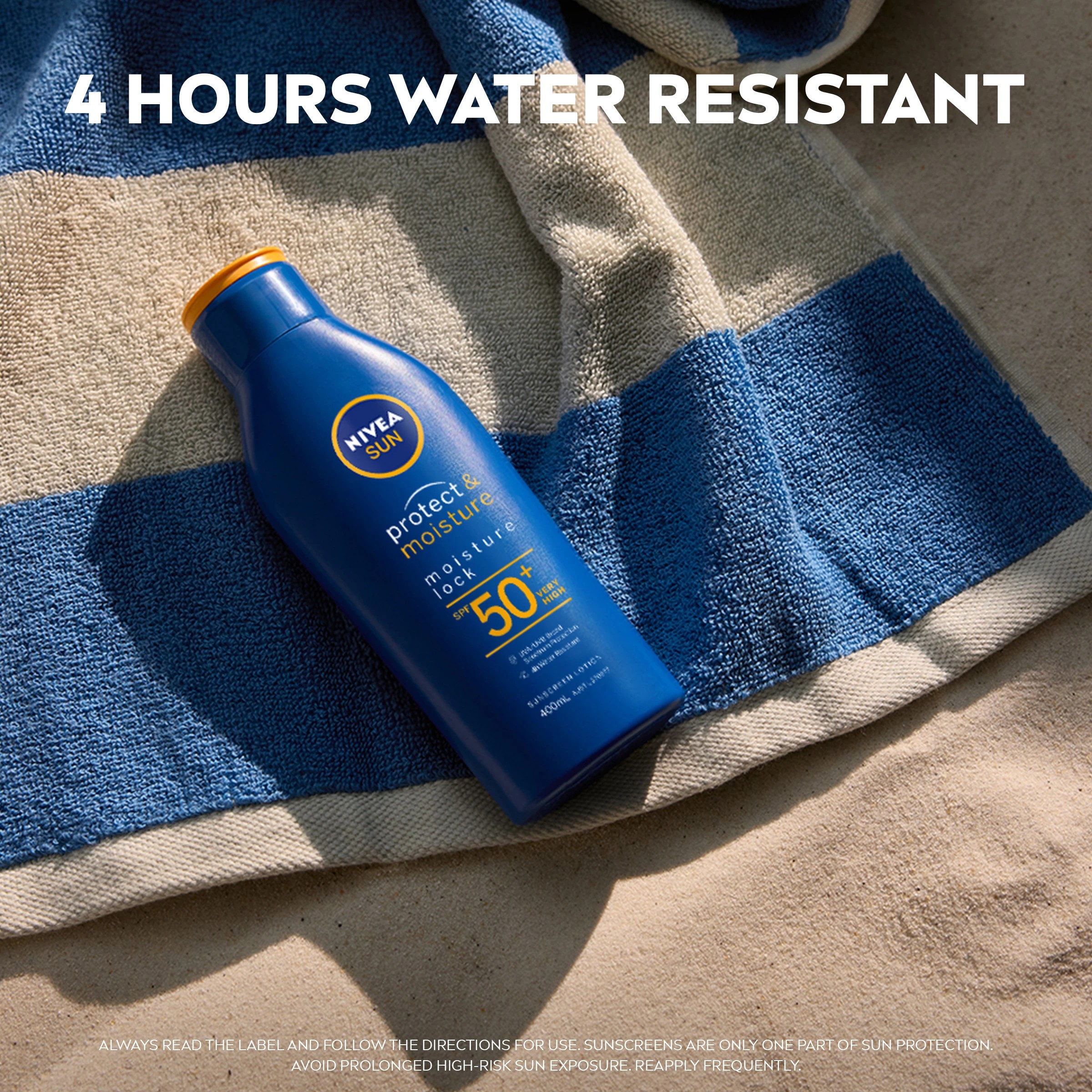 6 NIVEA Sun Protect & Moisture Moisture Lock SPF50+ Sunscreen Lotion 400ml, 6 of 8