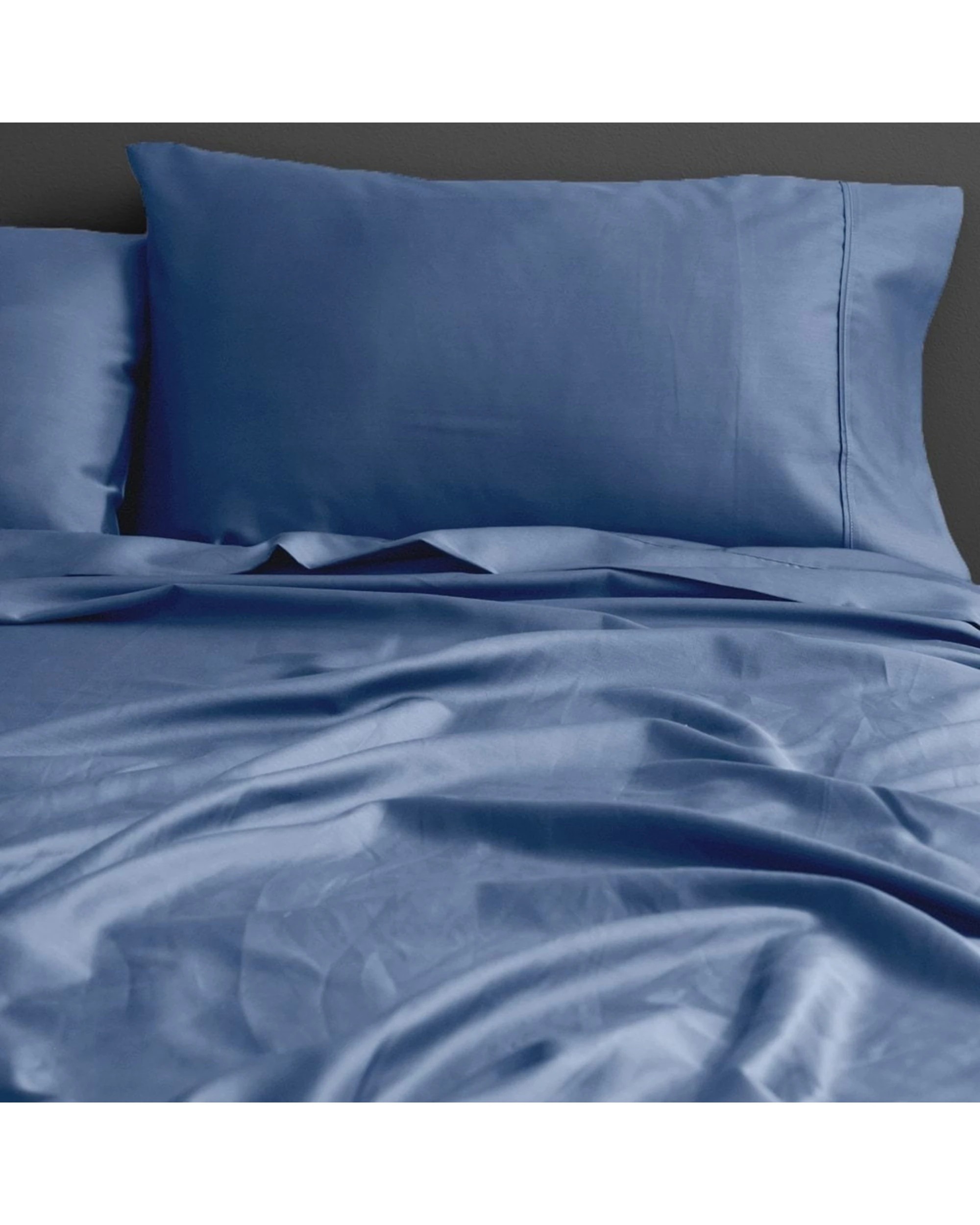 1 Canningvale Palazzo Royale 1000TC Cotton Polyester Fitted Sheet Set - King Bed - Blue, 1 of 3