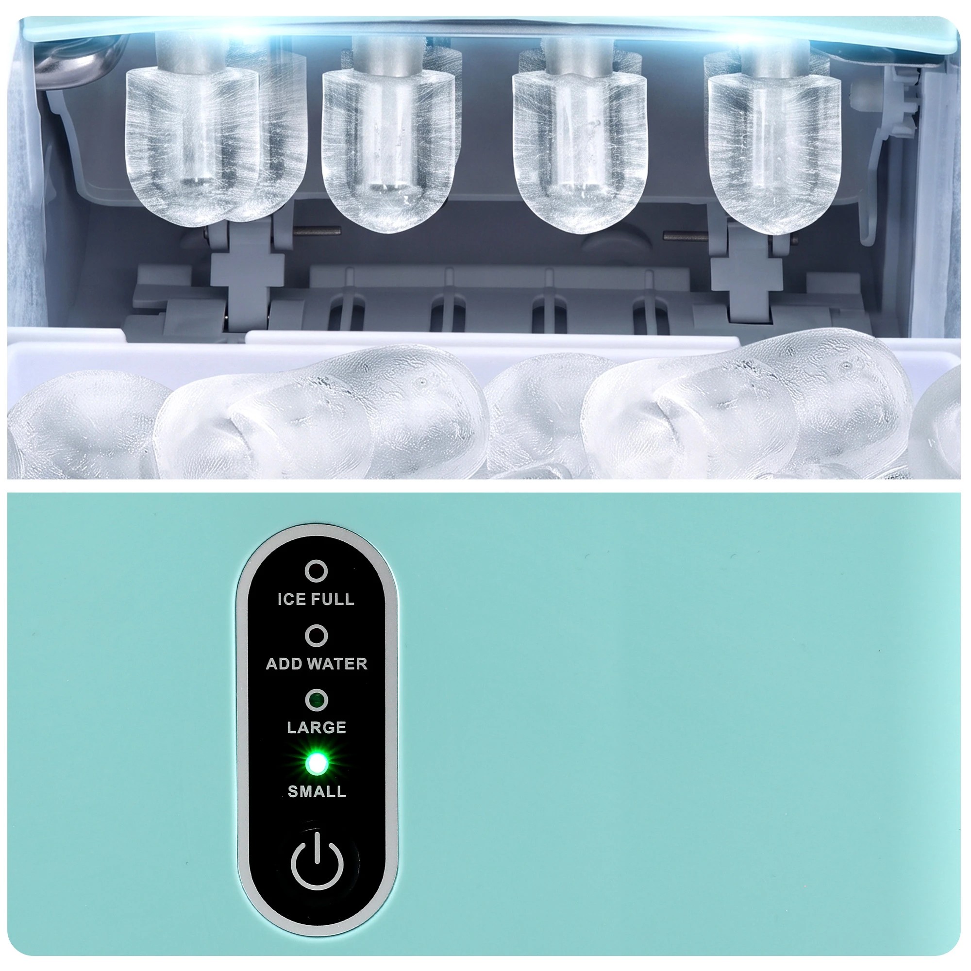 6 Devanti Ice Maker Machine 12kg/24hr- Green, 6 of 10