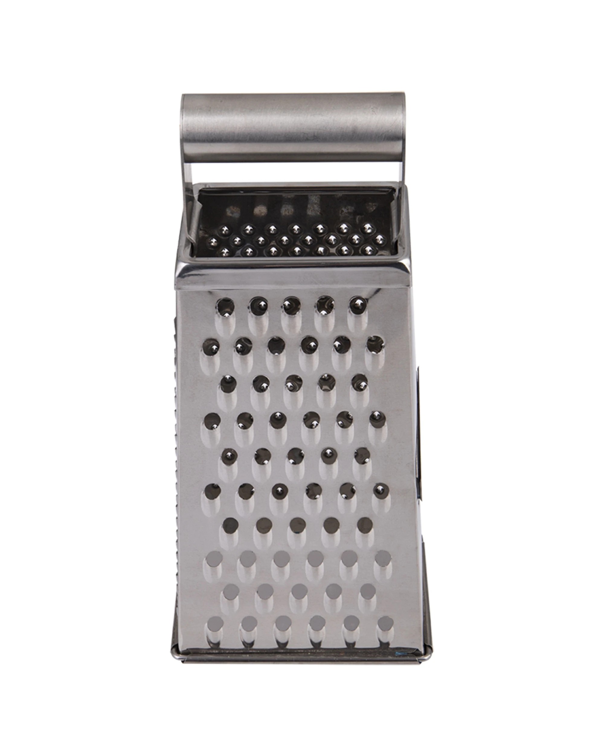 4 Appetito Stainless Steel Deluxe Grater 4 Sided Kitchen Cooking Tool - Metallic, 4 of 4