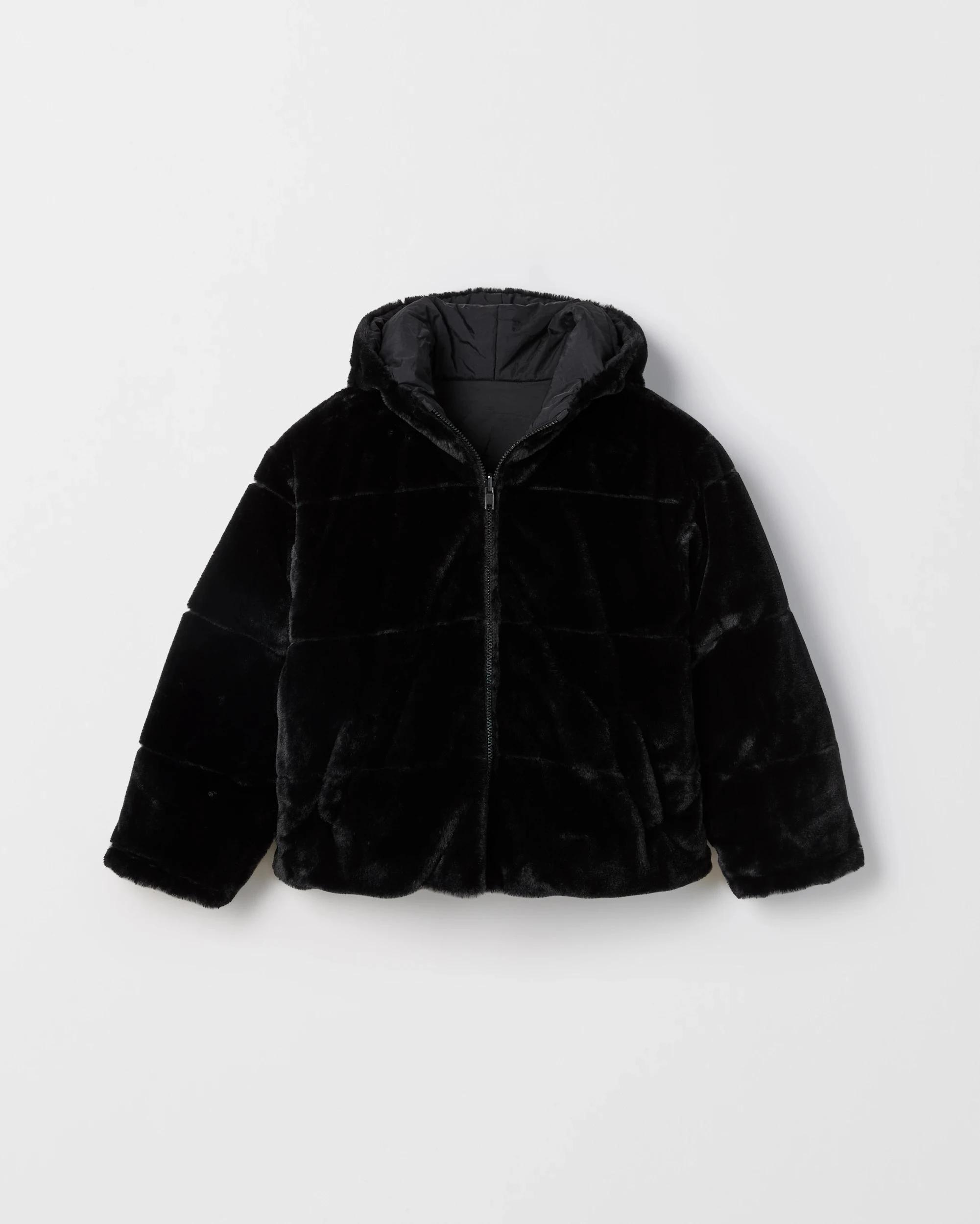 10 Target Kids Reversible Hooded Puffer Jacket BLACK, 10 of 10