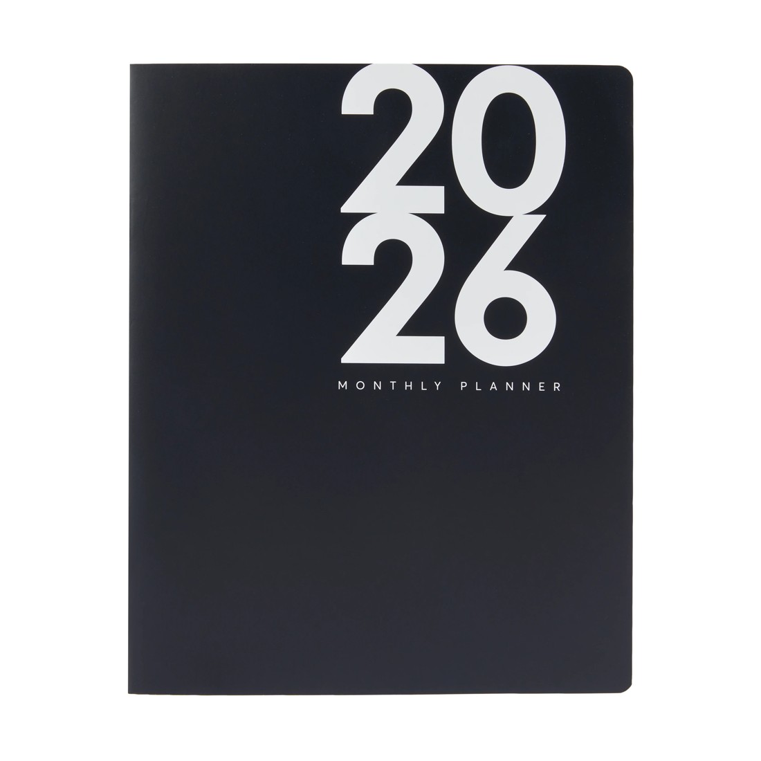 1 2026 Monthly Diary - Black, 1 of 8