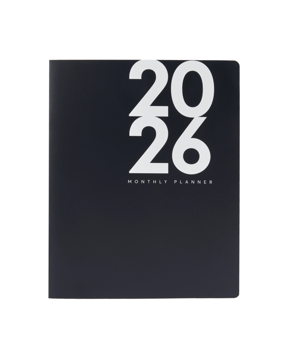 2026 Monthly Diary - Black
