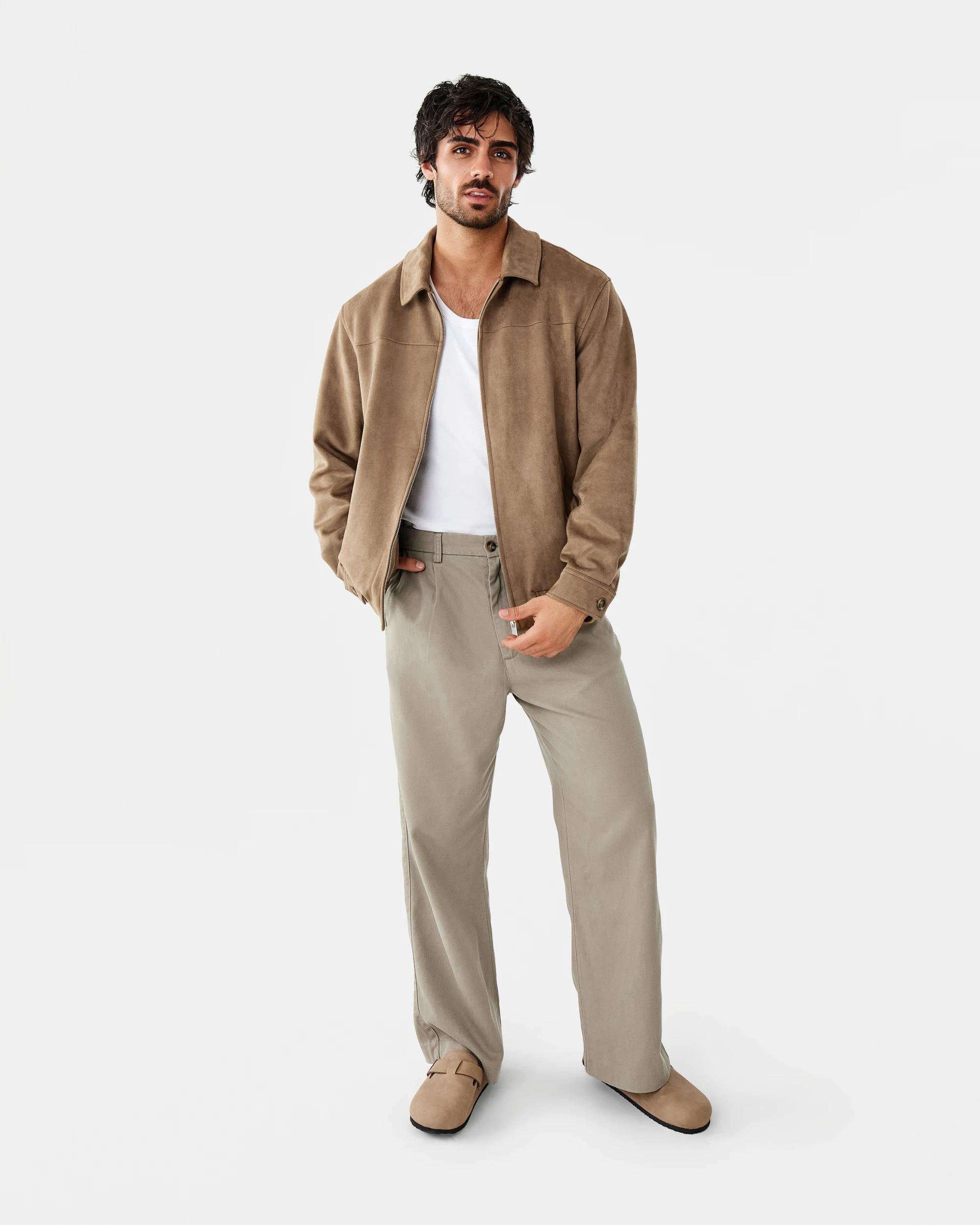 3 Suedette Bomber Jacket Brn Clay, 3 of 10