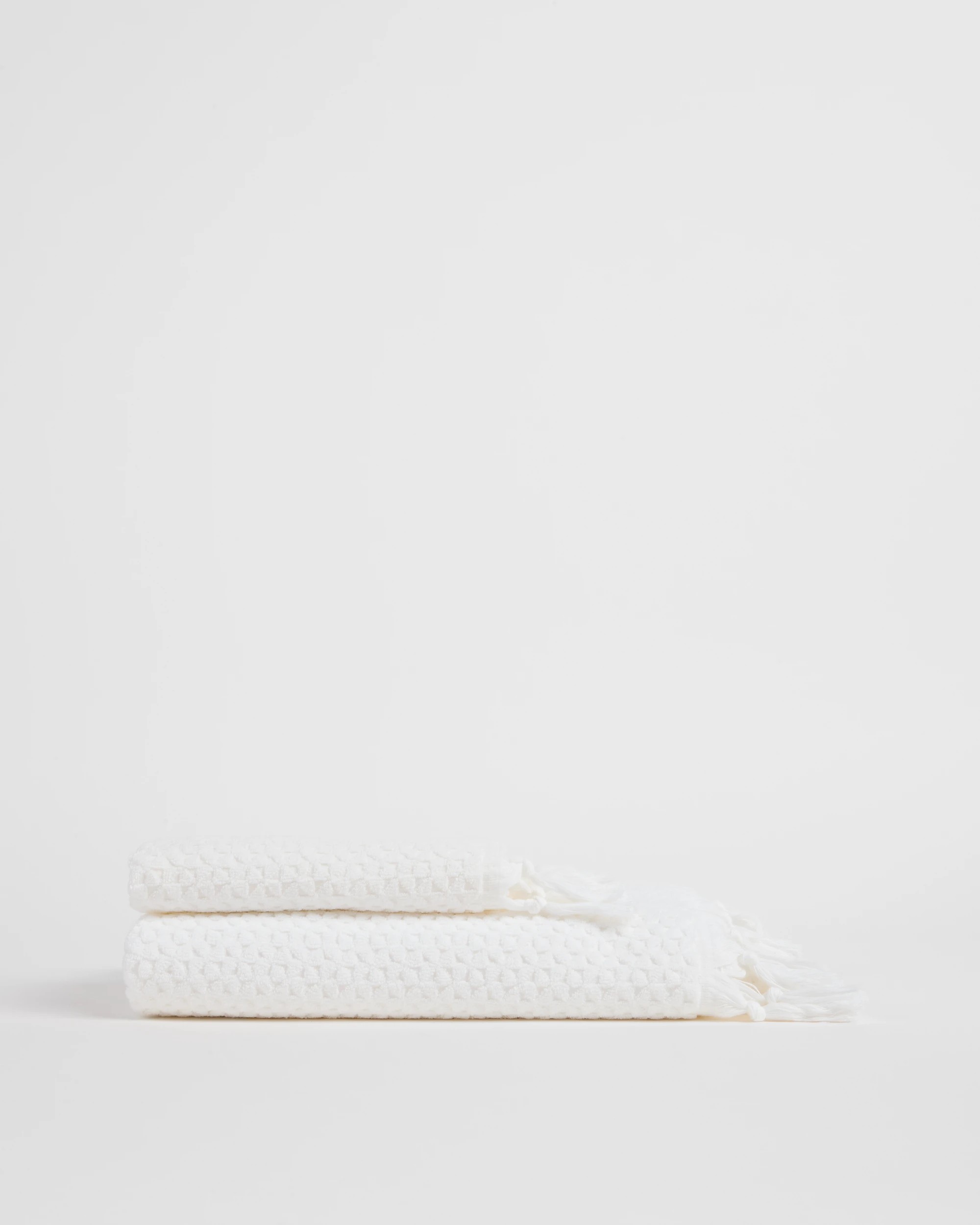 2 Target Laynie Australian Cotton Textured Bath Towel - White, 2 of 3