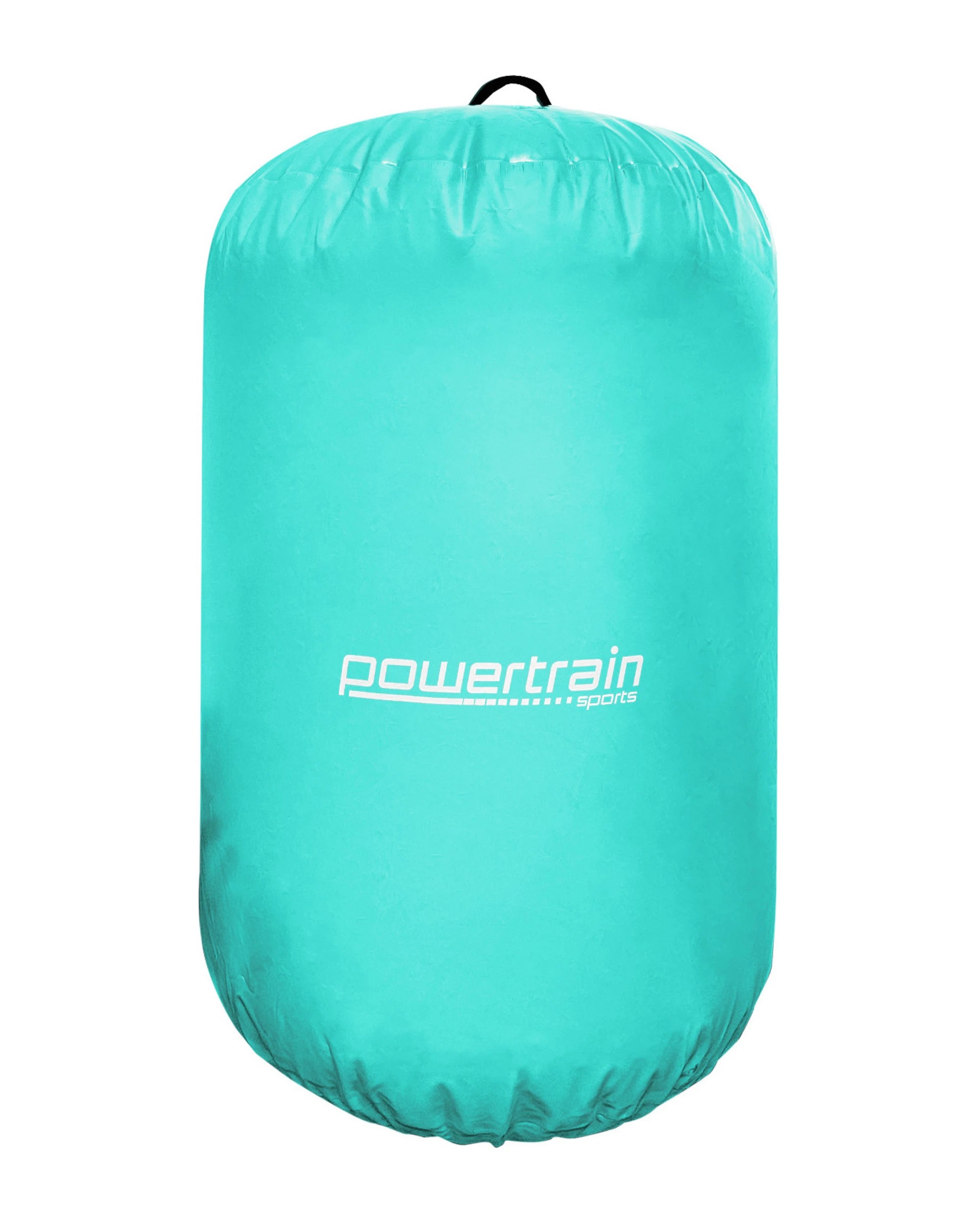 1 Powertrain 120cm x 75cm Inflatable Air Barrel Exercise Roller Gymnastics Training Aid - Green, 1 of 5