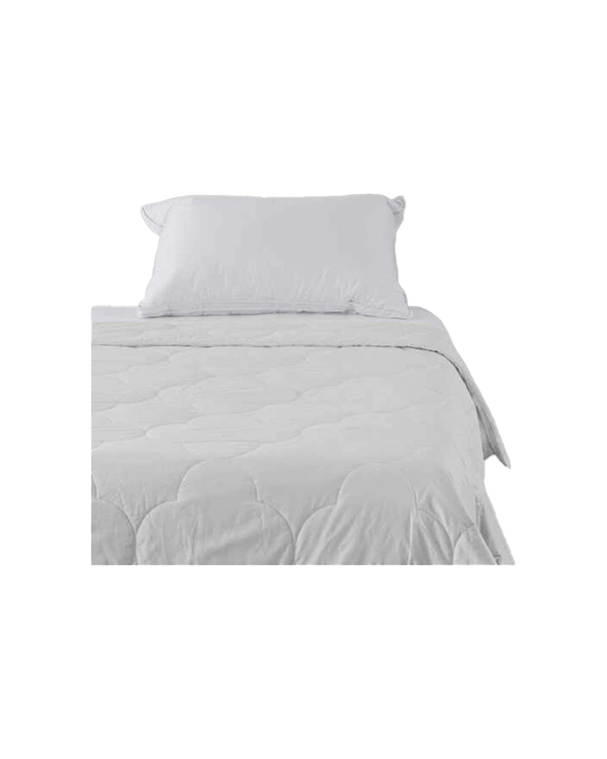 1 Canningvale Alessia Bamboo Bed Summer Quilt Cotton Japara Cover 250G - Super King Bed - White, 1 of 3