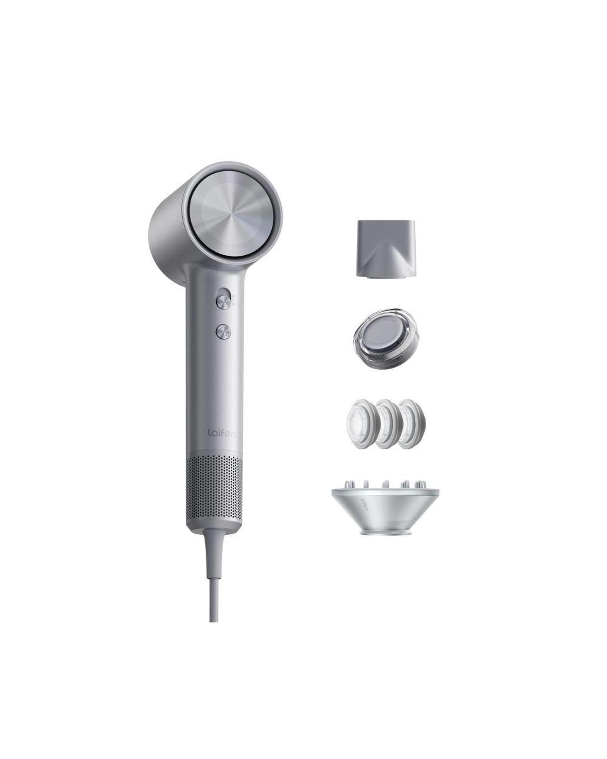 1 Laifen Swift 4 High Speed Hair Dryer with Nozzles and Nourishing Pods Polished Silver, 1 of 3