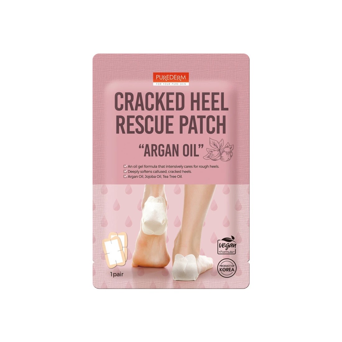 1 Purederm Cracked Heel Rescue Patch - Argan Oil, 1 of 2
