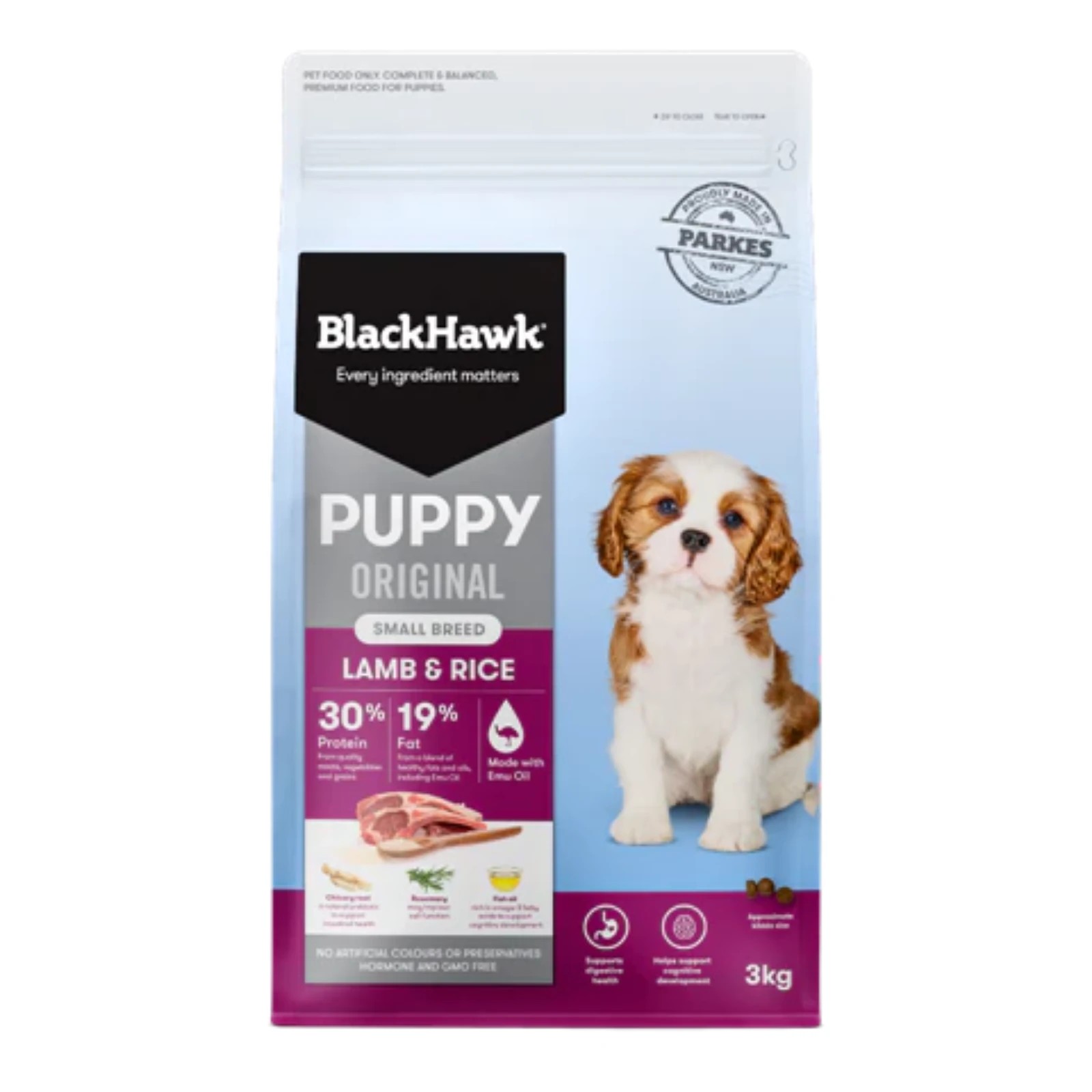 1 Black Hawk Lamb And Rice Small Breed Dry Puppy Food - 3kg, 1 of 8