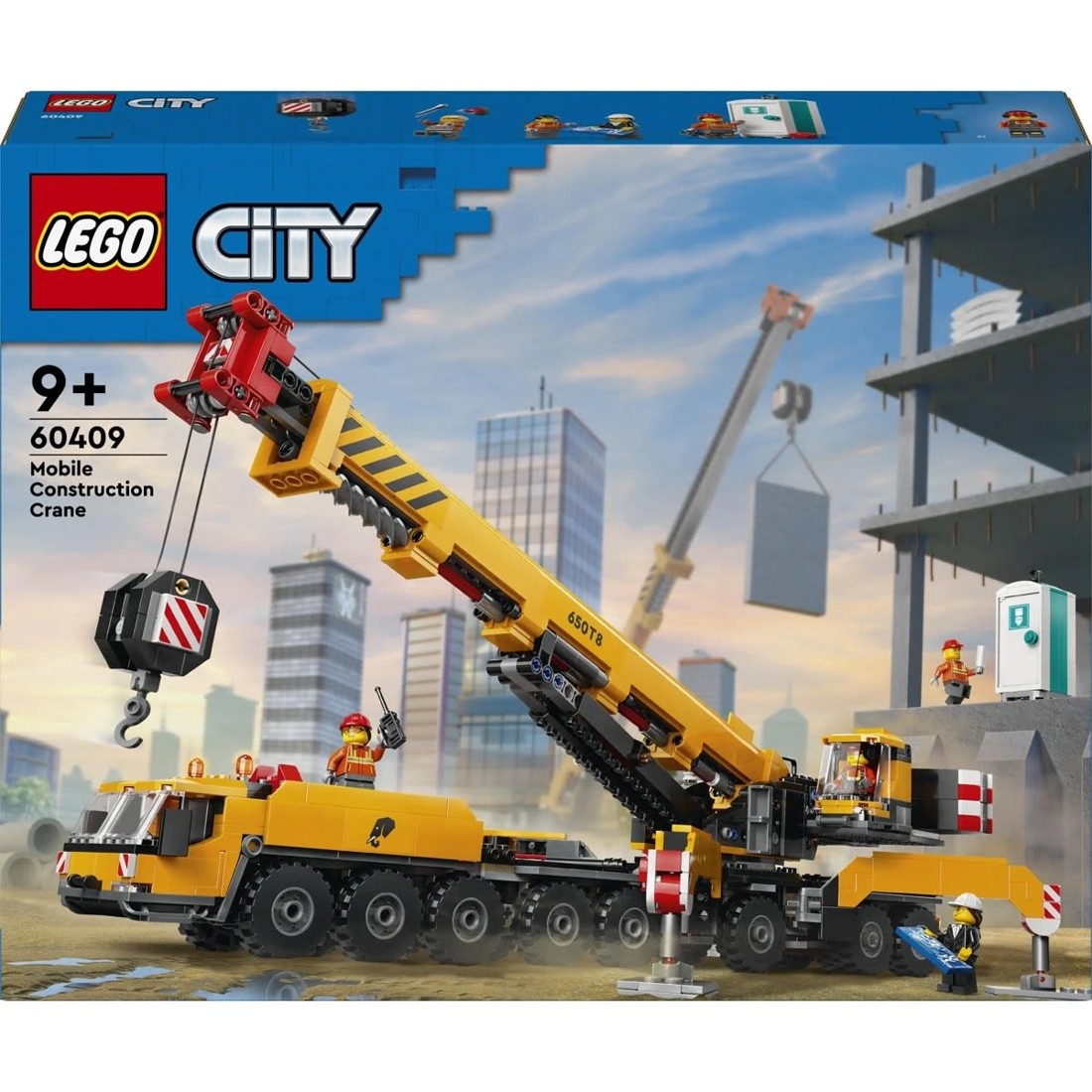 1 LEGO City Big Vehicles Yellow Mobile Construction Crane 60409, 1 of 11