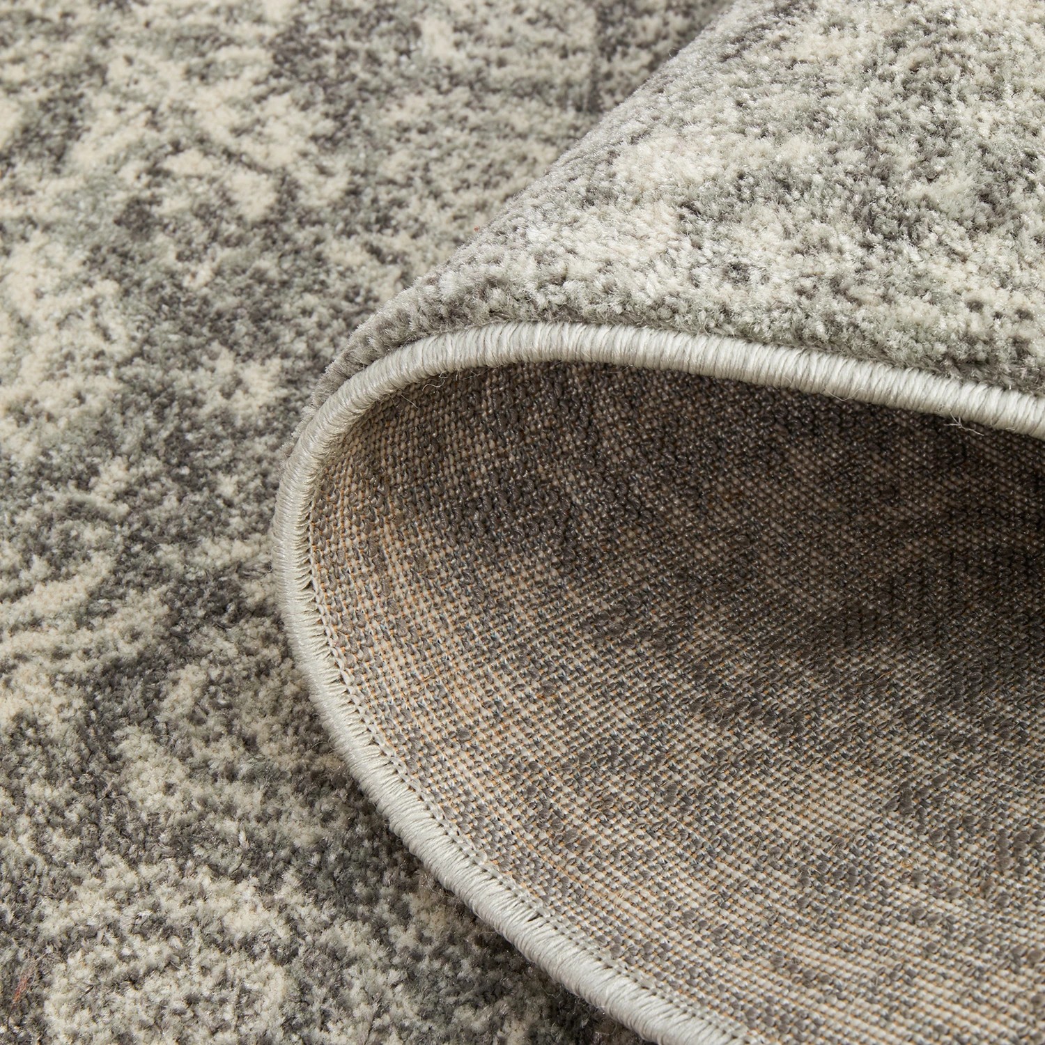 9 Common Ground Rugs Phantom 358 500x80cm - Extra Large Runner Power Loomed Pet Friendly Rug - Silver, 9 of 9