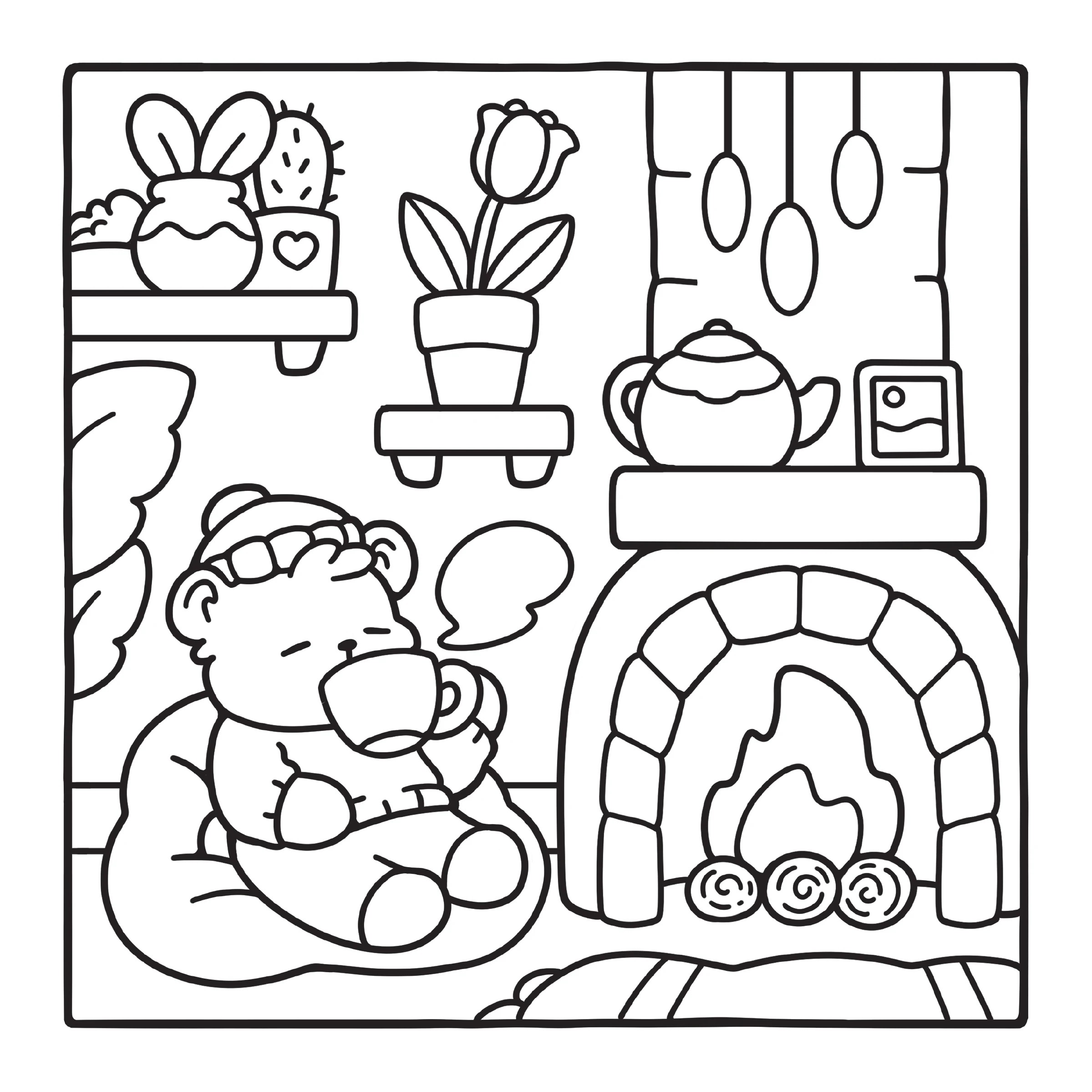 5 Comfy & Cozy Cute Colouring Book by Jade Summer - Book, 5 of 5