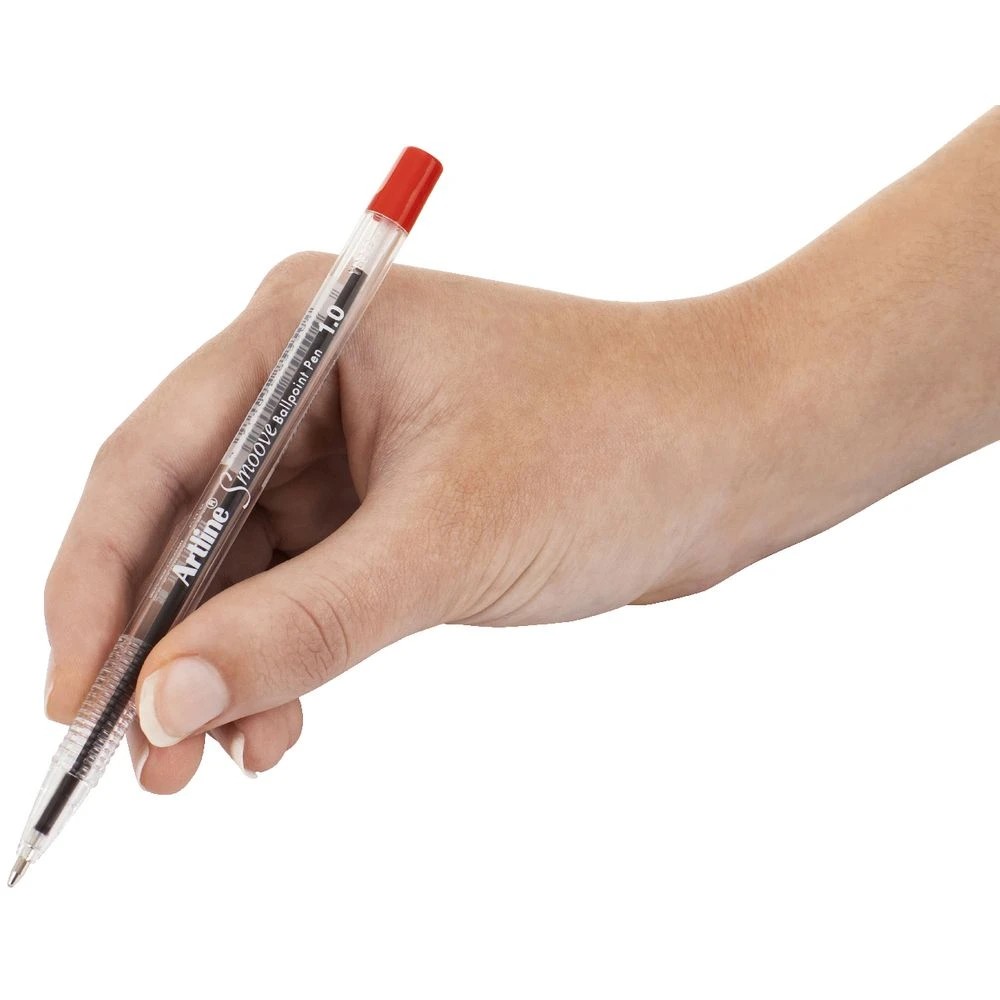 3 Artline Smoove Ballpoint Pen Red, 3 of 4