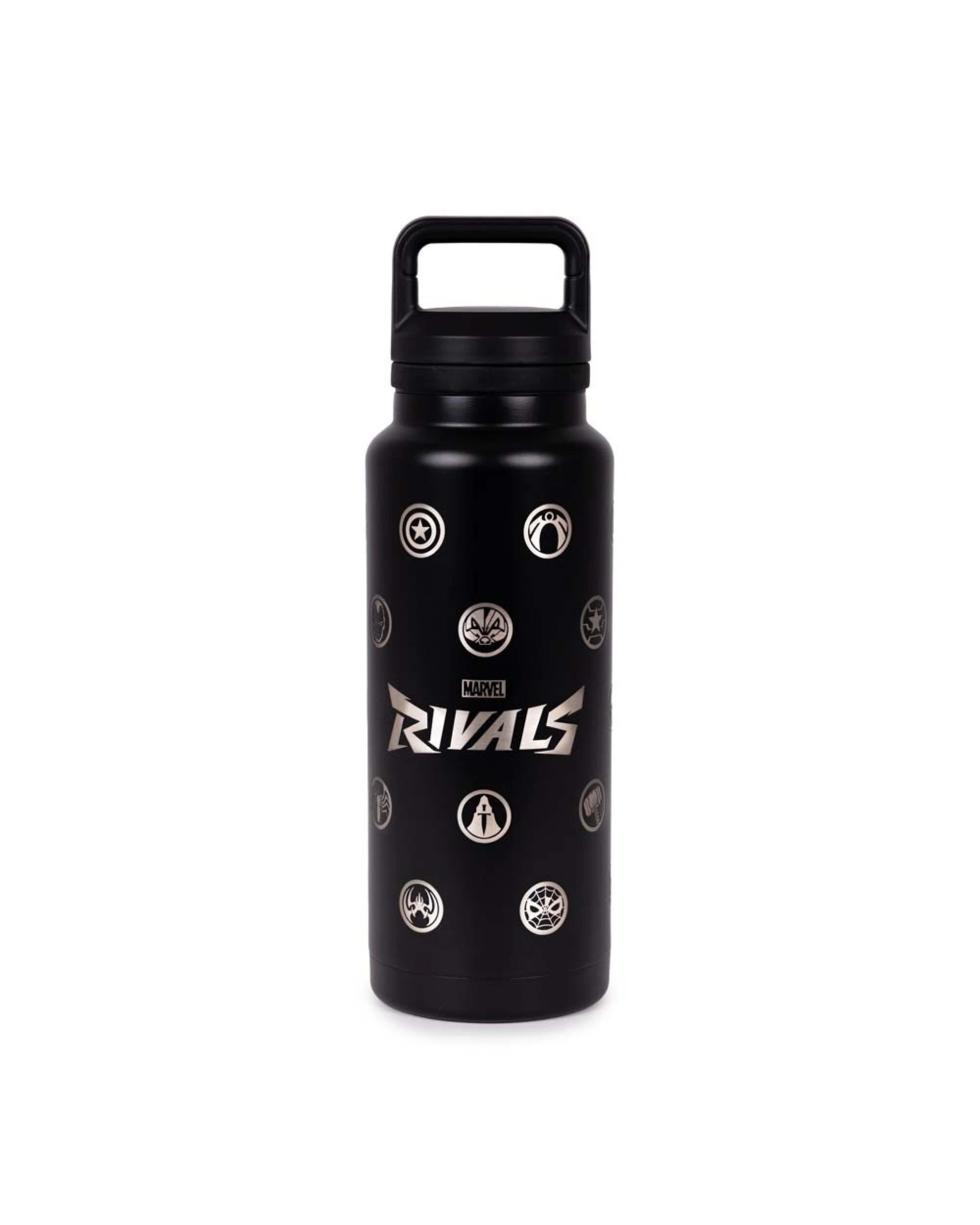 1 Marvel Rivals - Hero Icons Premium Bottle - Black,Silver, 1 of 1
