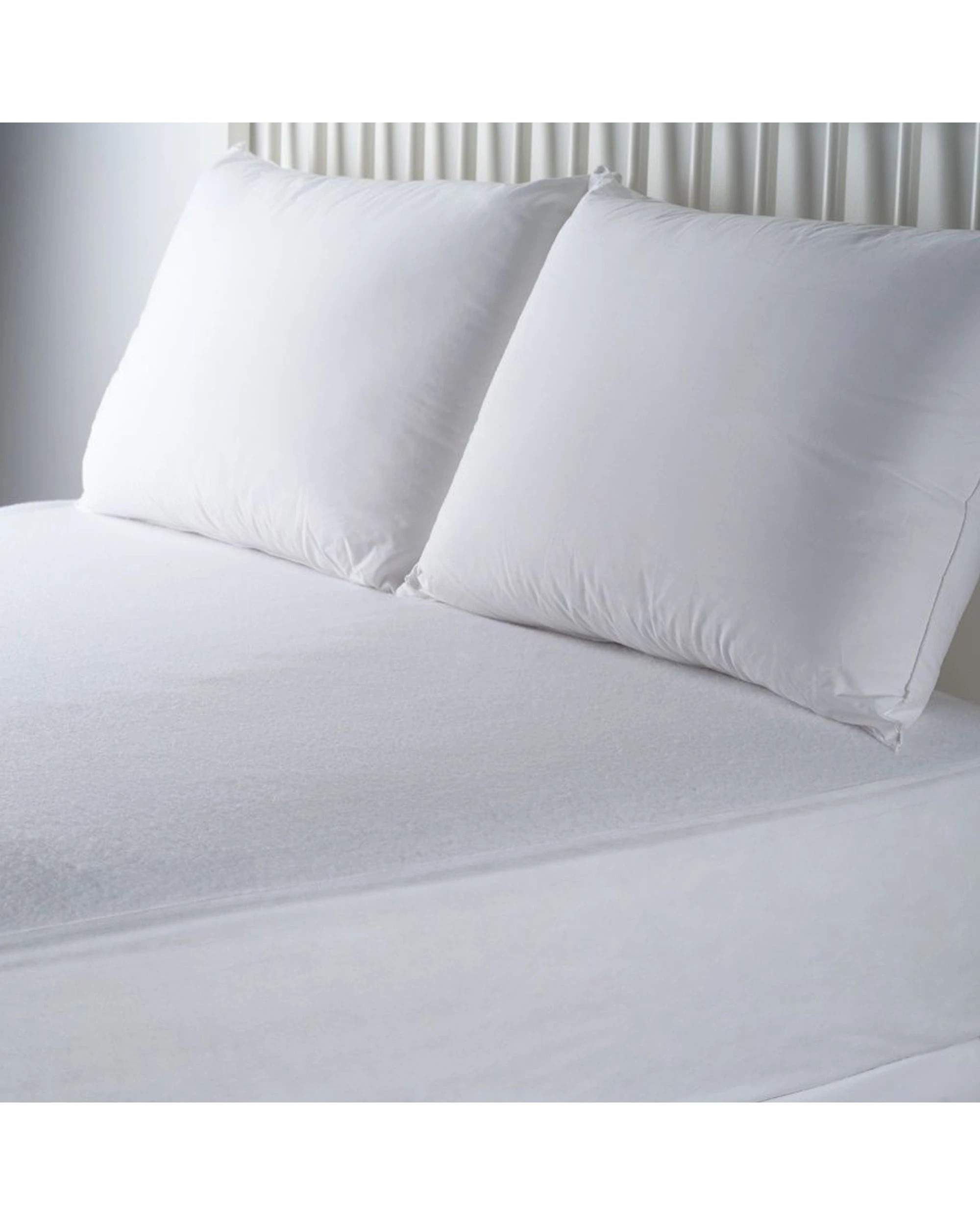 1 Cotton More 100% Cotton Terry Towelling Waterproof Mattress Protector Double - White, 1 of 3