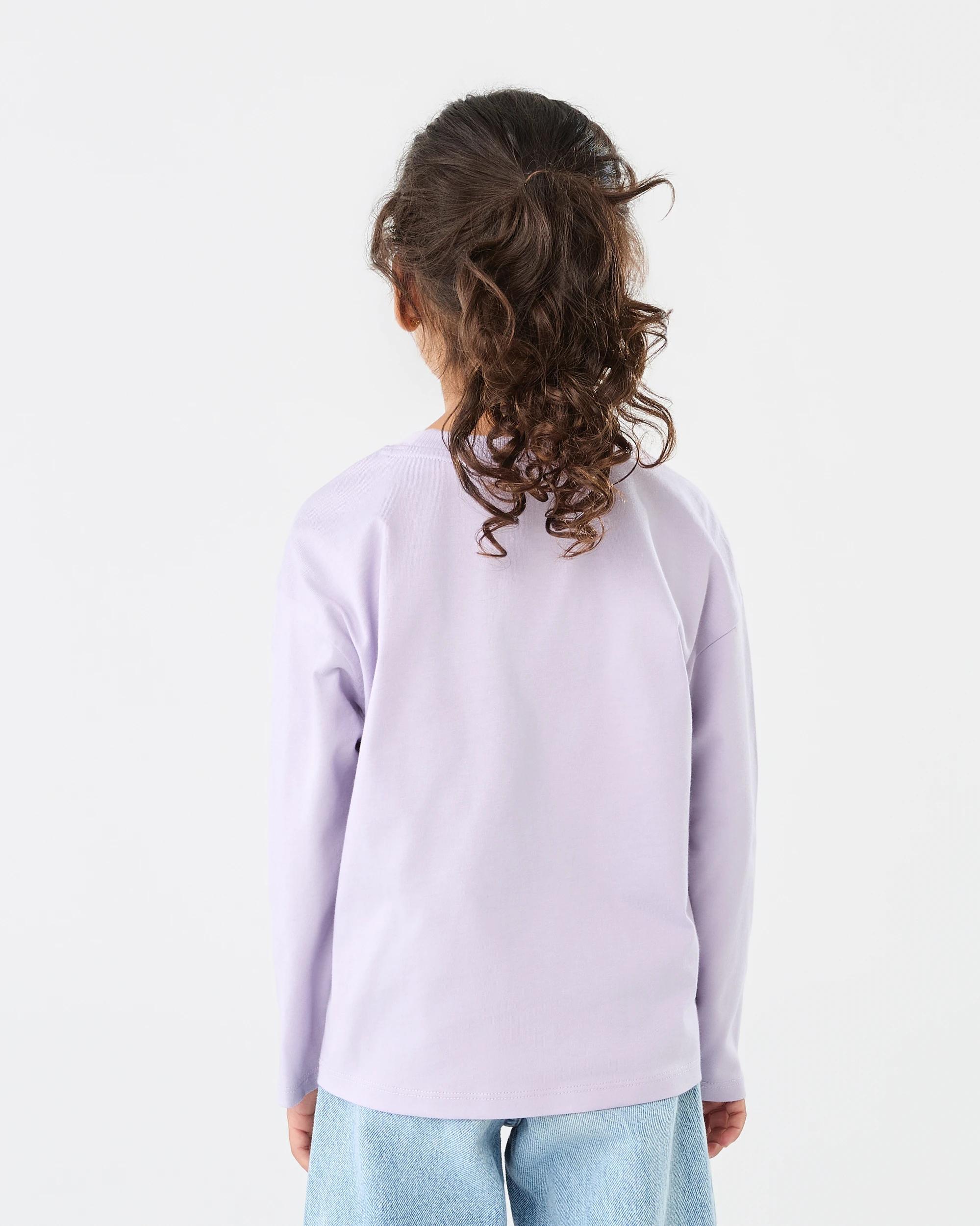 2 Long Sleeve Oversized T-shirt Prpl Harts, 2 of 7