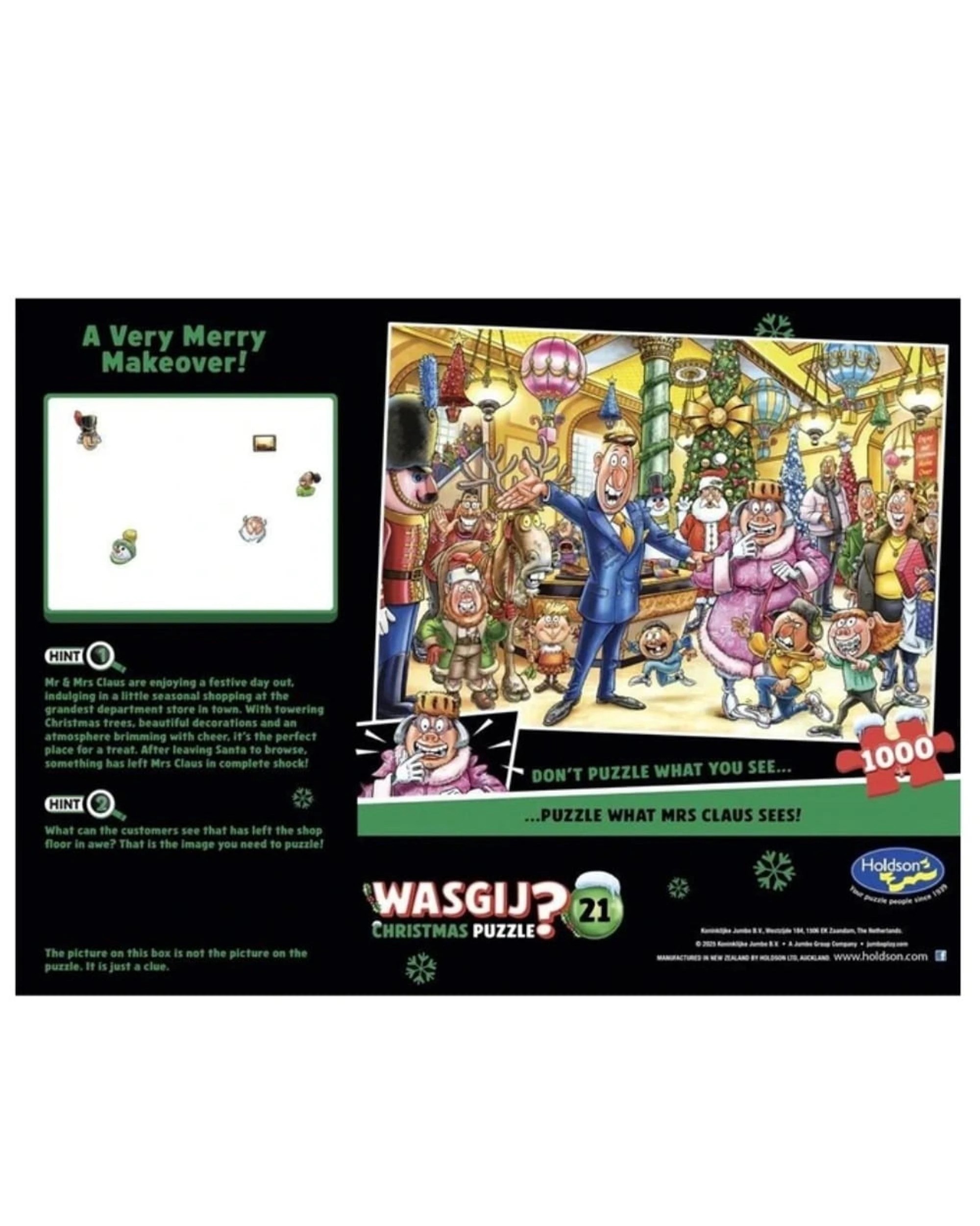 3 Holdson Wasgij Christmas #21 A Very Merry Makeover 1000 Piece Jigsaw Puzzle, 3 of 3
