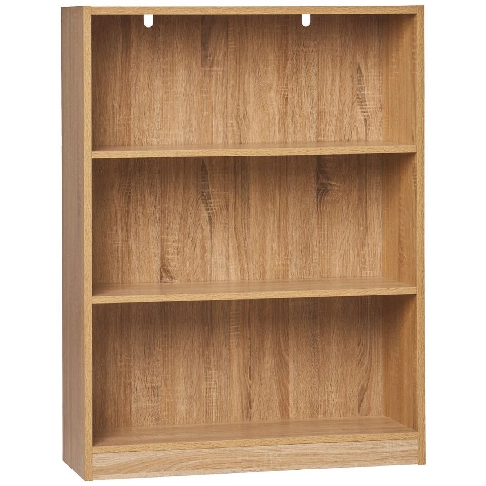 1 Austin 3 Shelf Bookcase Oak Shelves Home Office Storage, 1 of 6