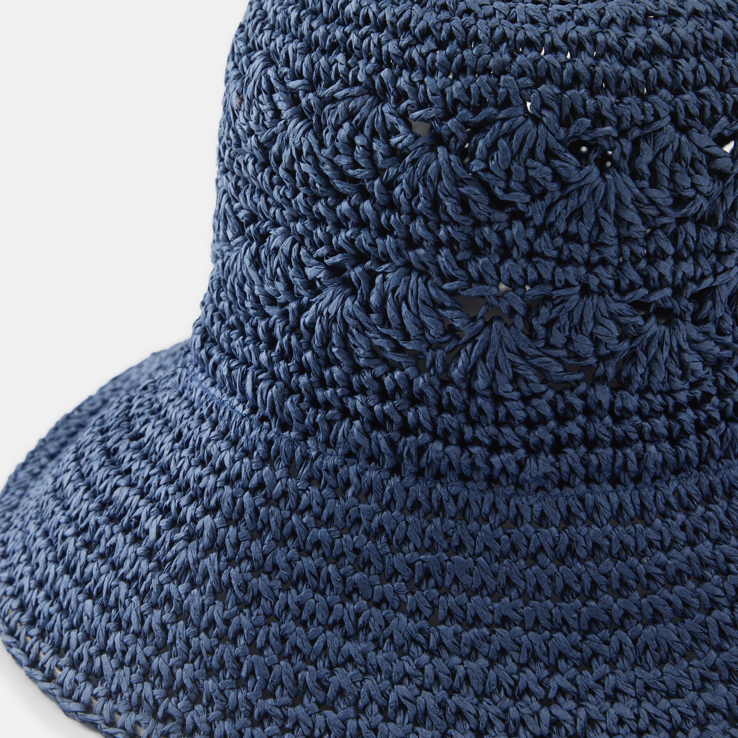 2 Crochet Bucket Hat Navy Blaze, 2 of 2