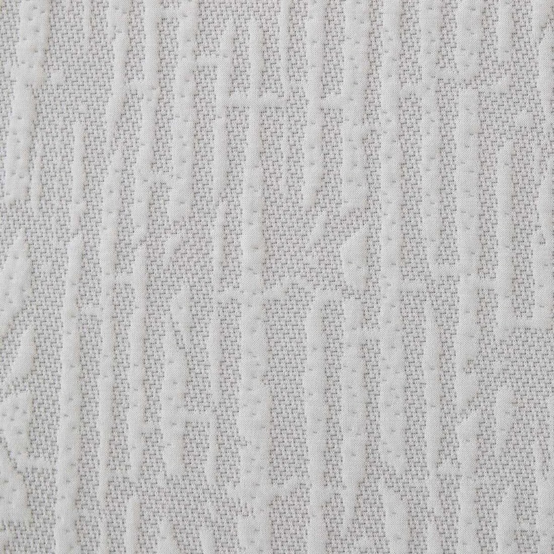 7 Memory Foam Mattress Topper with Skirt - King Bed, White and Grey, 7 of 10