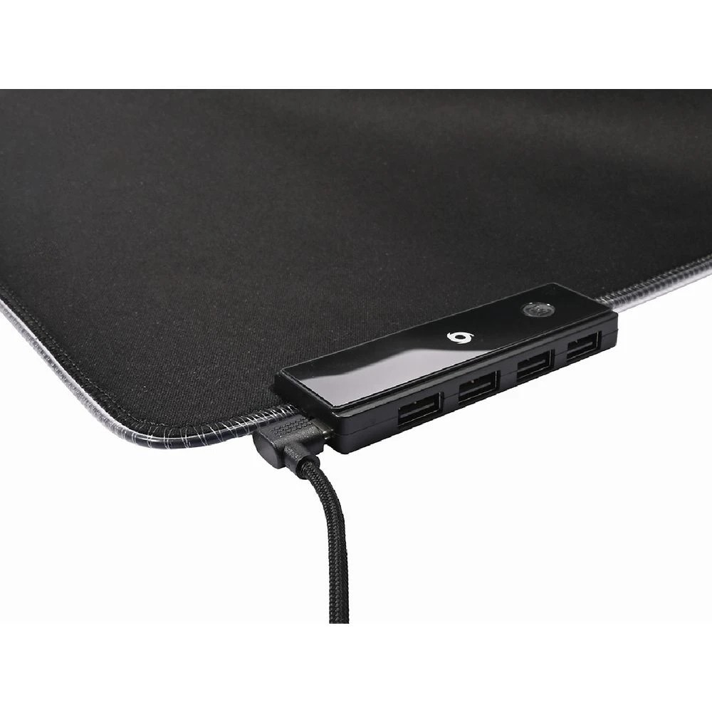 3 Typhoon RGB XL Gaming Mouse Pad with USB Hub, 3 of 4